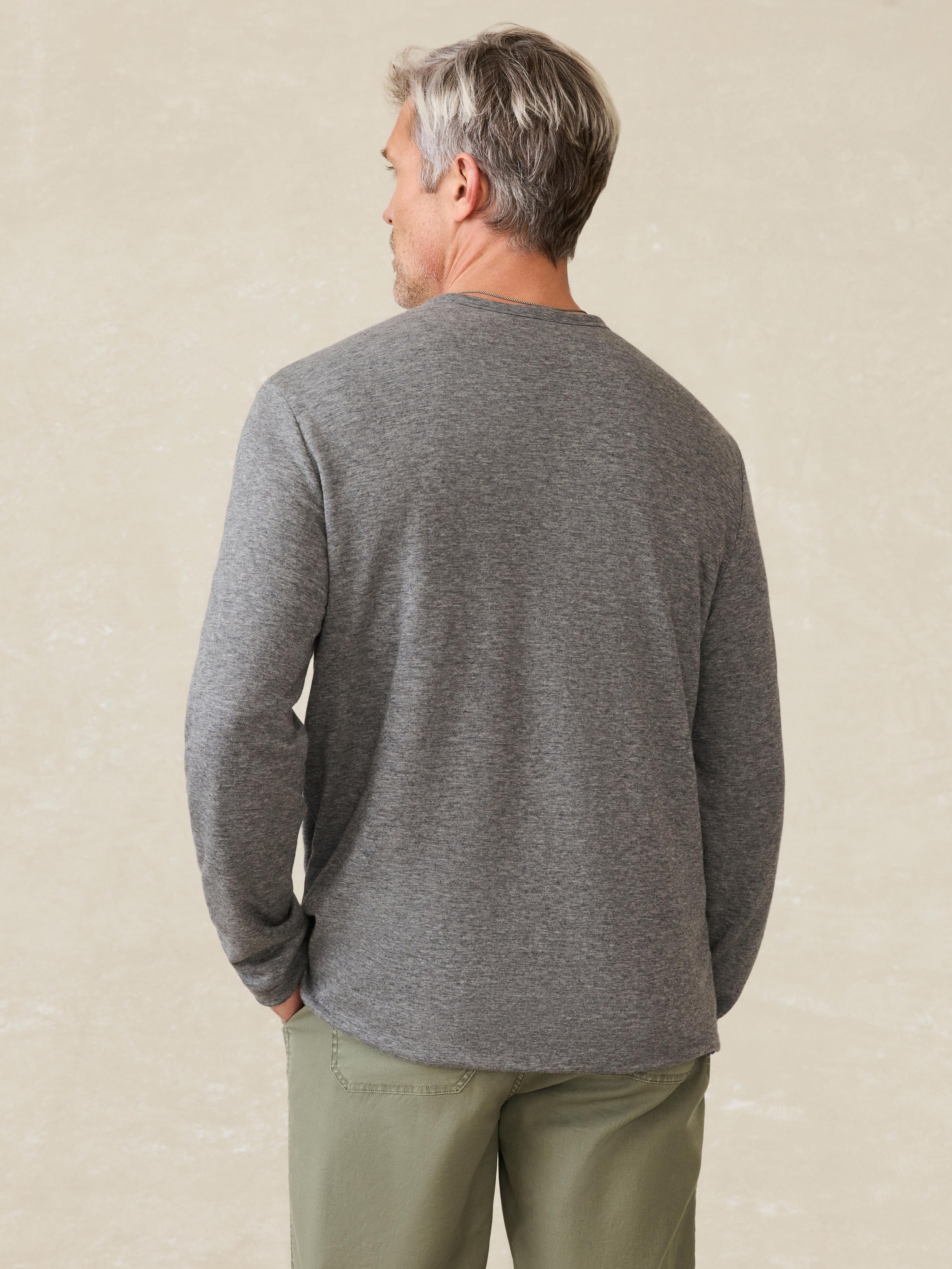 Cloud™ Reversible Crew - Medium Grey Heather Navy Heather