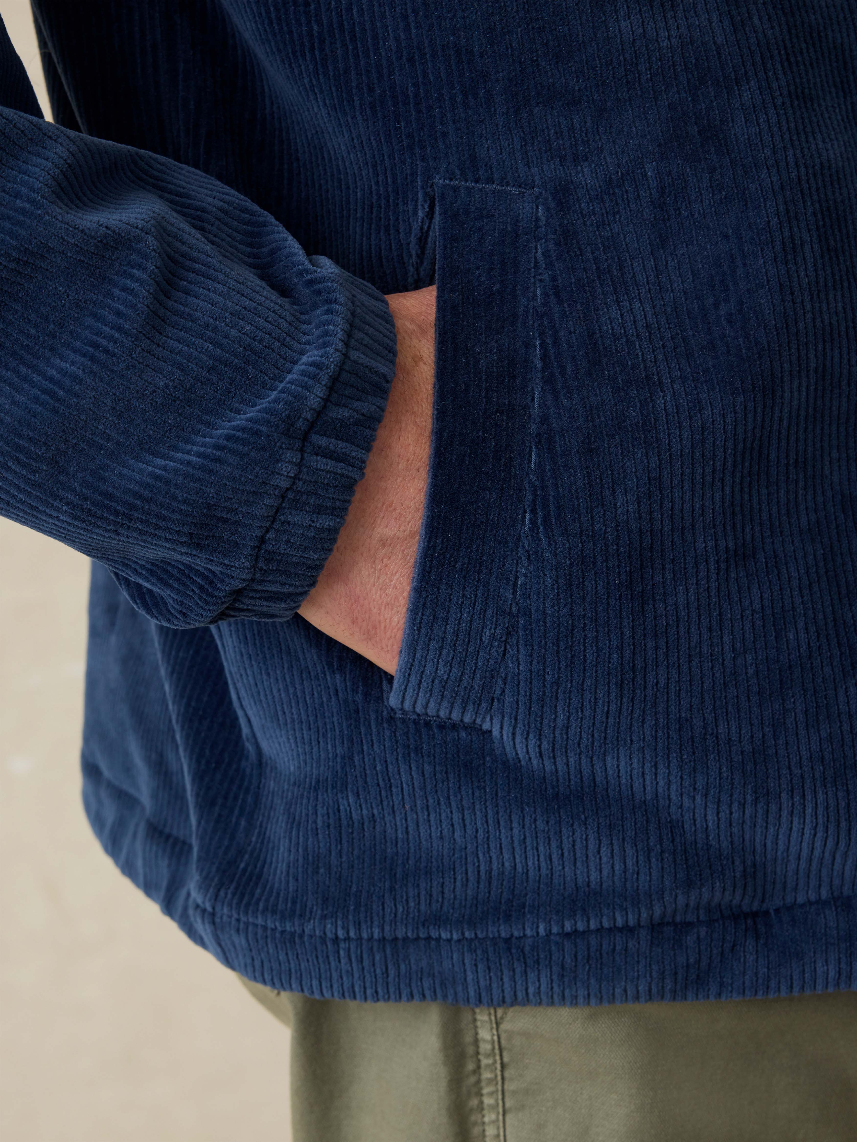 Corduroy Coaches Jacket - Spring Navy
