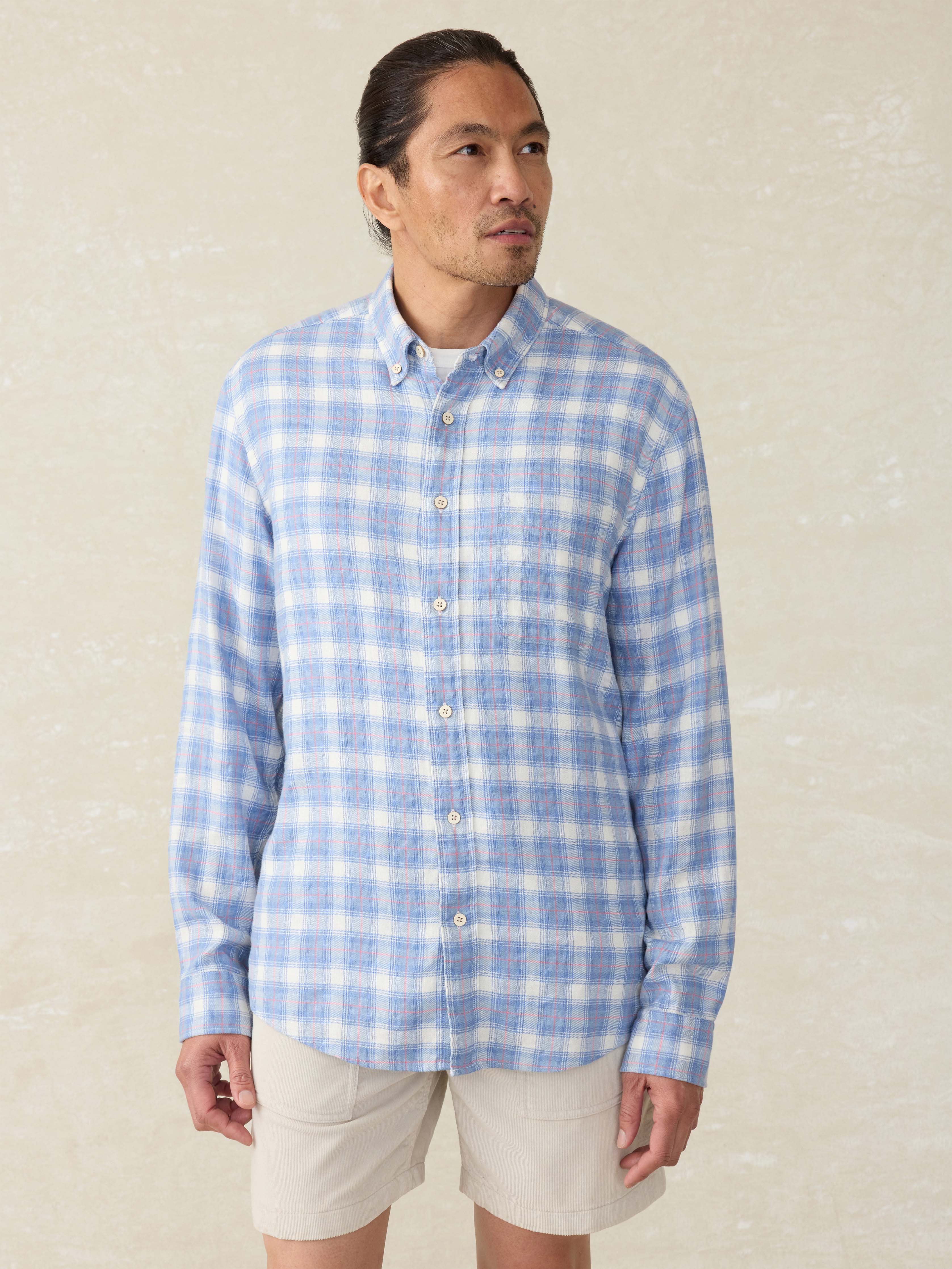 Long-Sleeve Breeze Shirt - Bristol Harbor Plaid