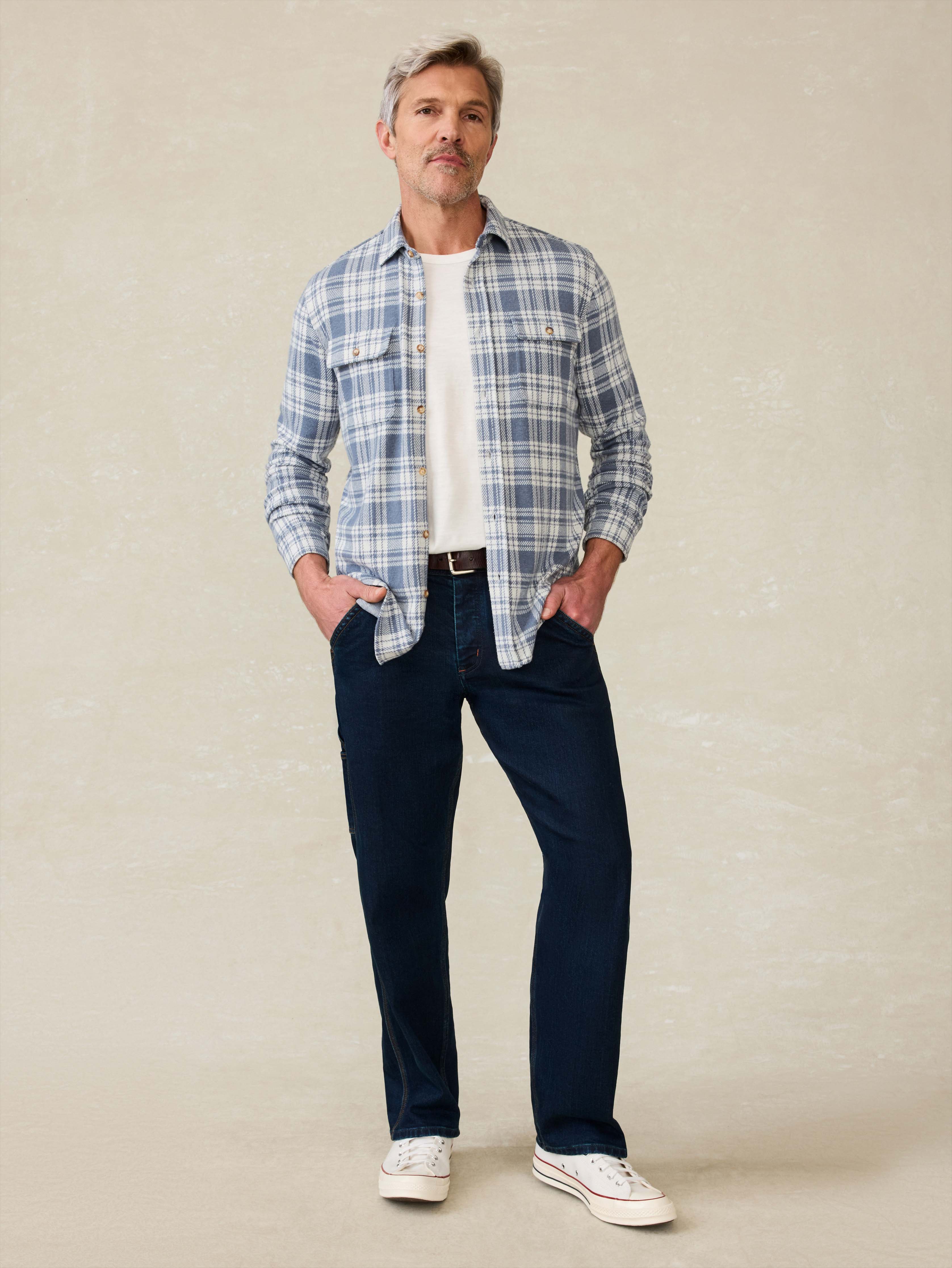 Legend™ Sweater Shirt - Aegean Sand Plaid