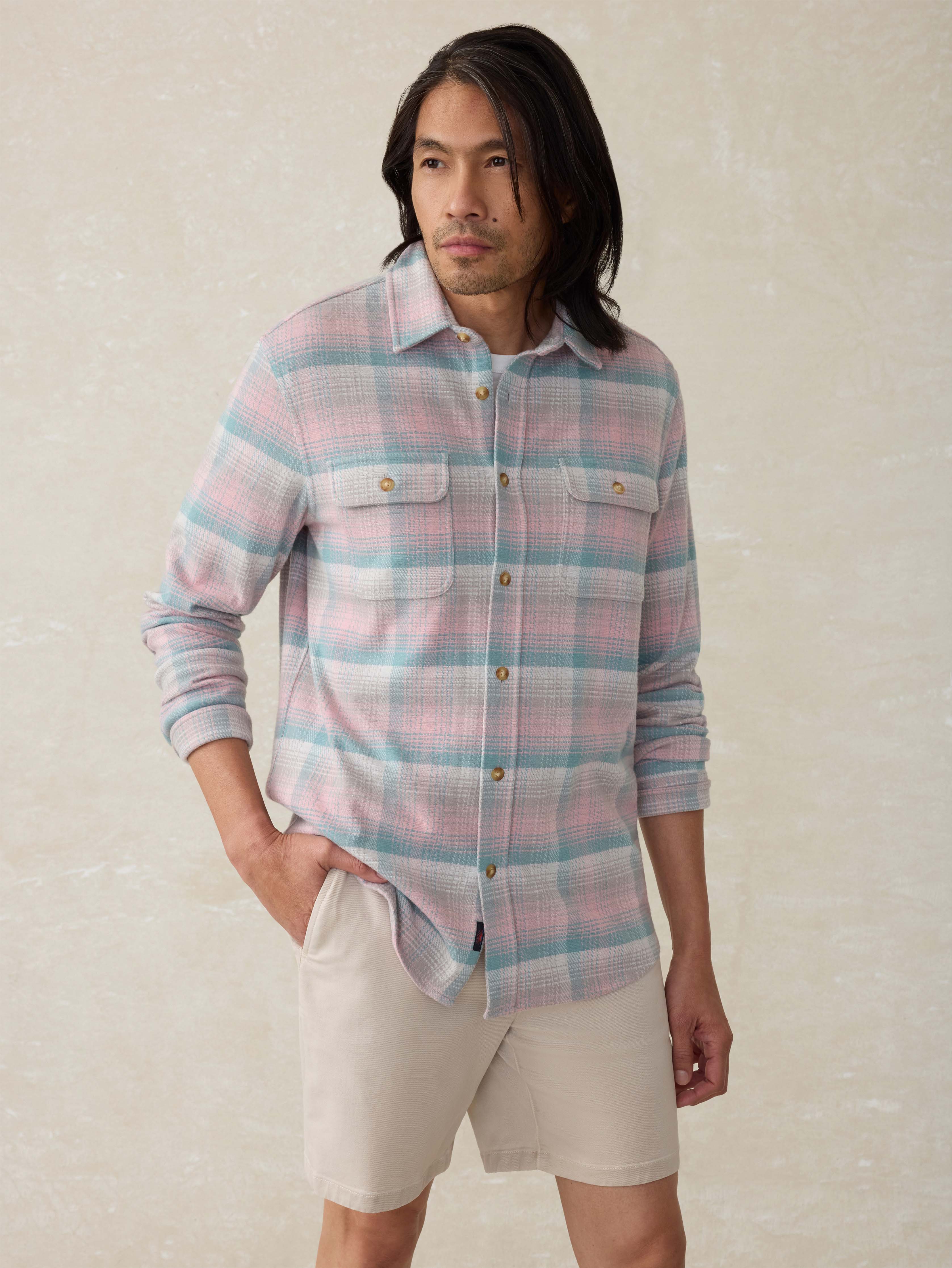 Legend™ Sweater Shirt - Sedona Sage Plaid