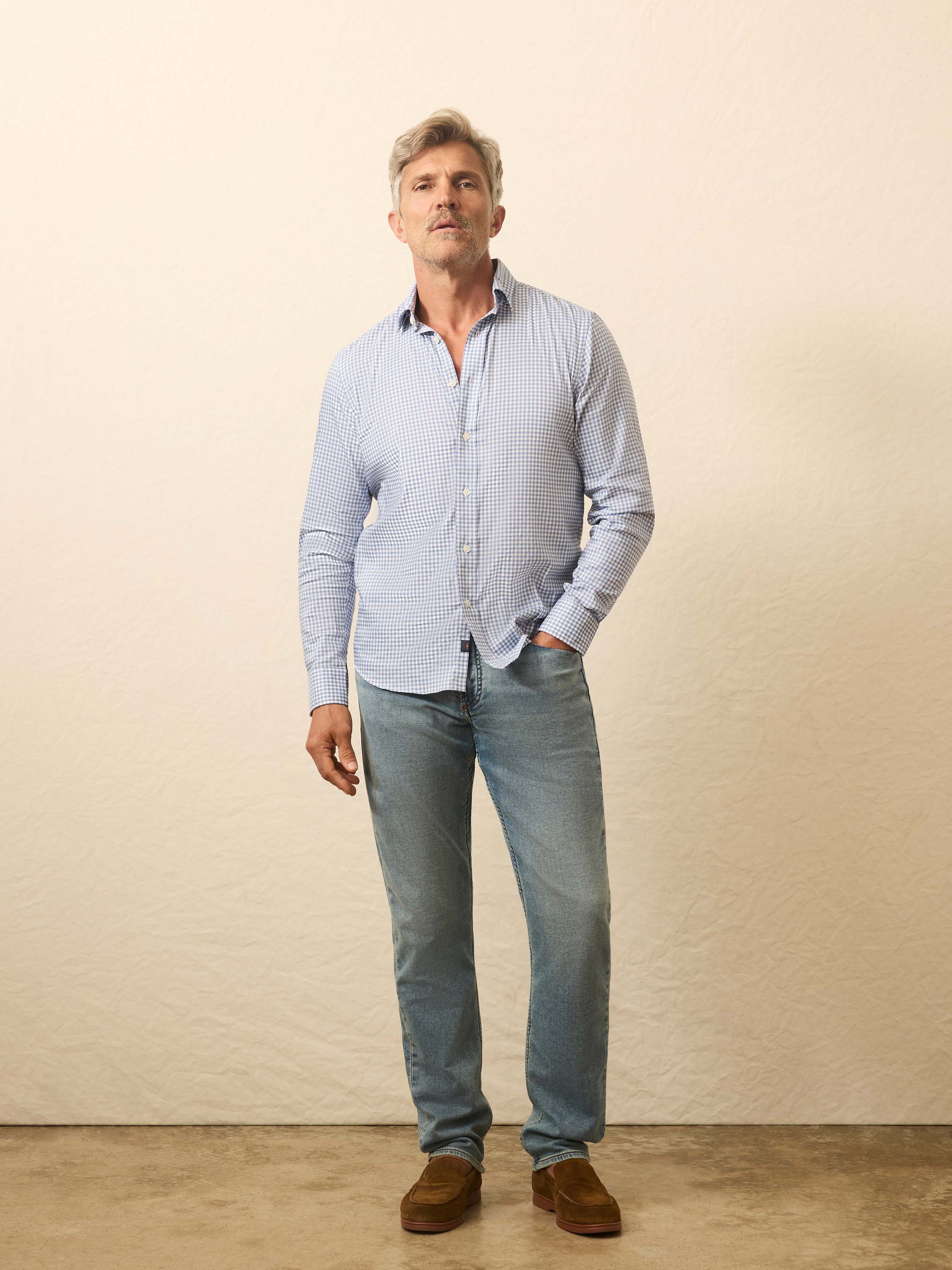 Movement™ Shirt - Light Blue Gingham