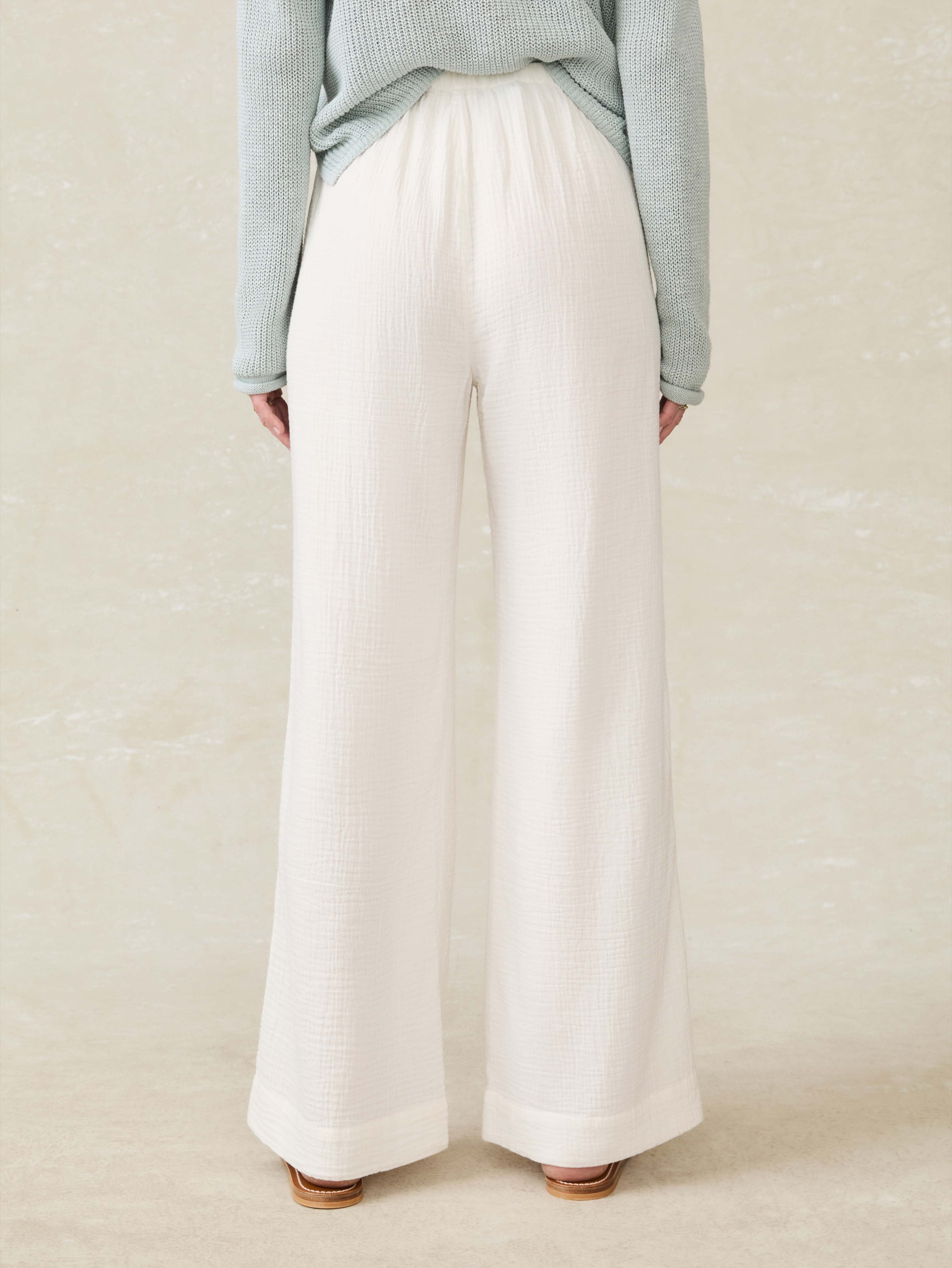 Laidback Gauze Pant - White