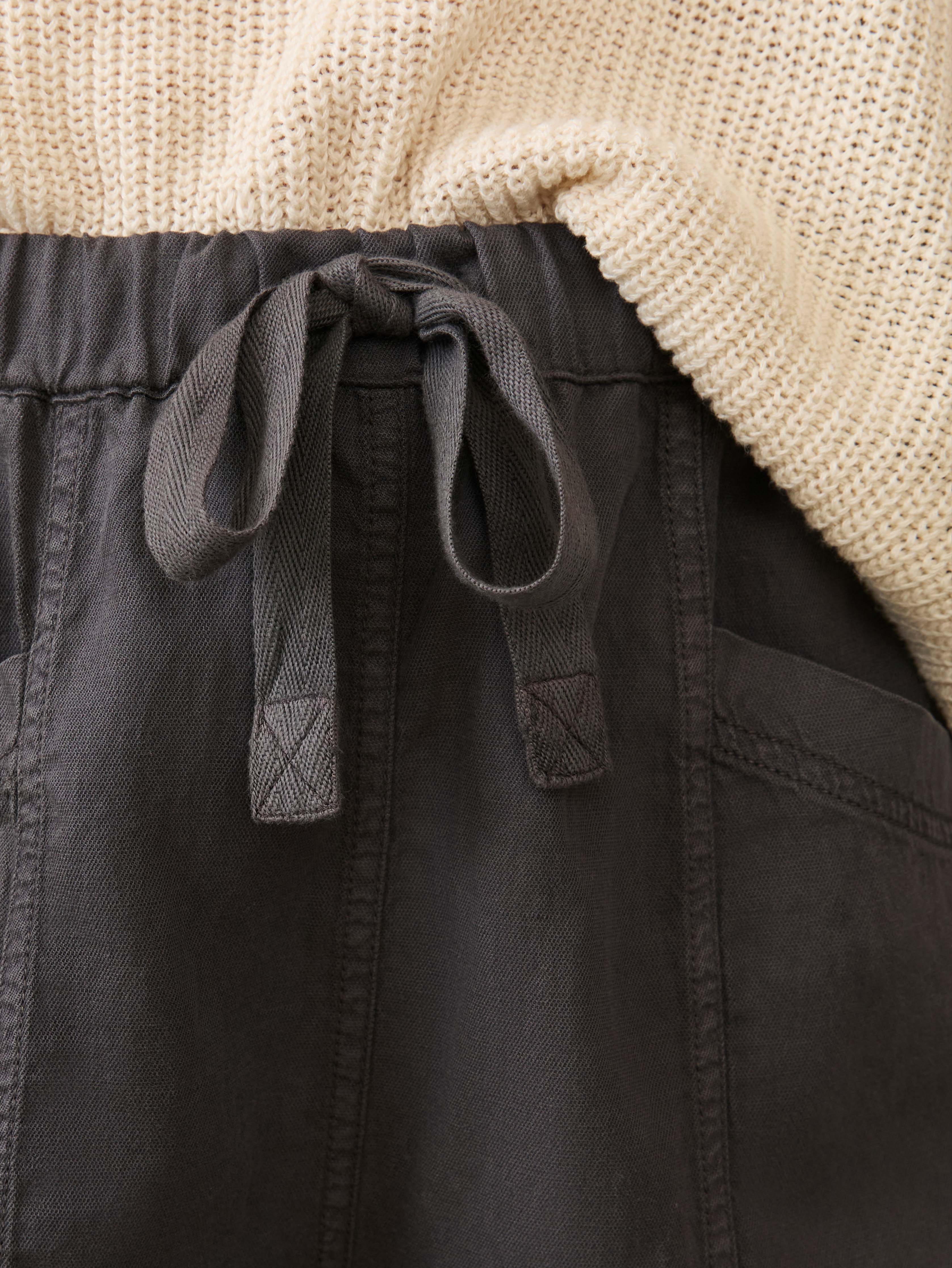 Topanga Drape Short - Washed Black