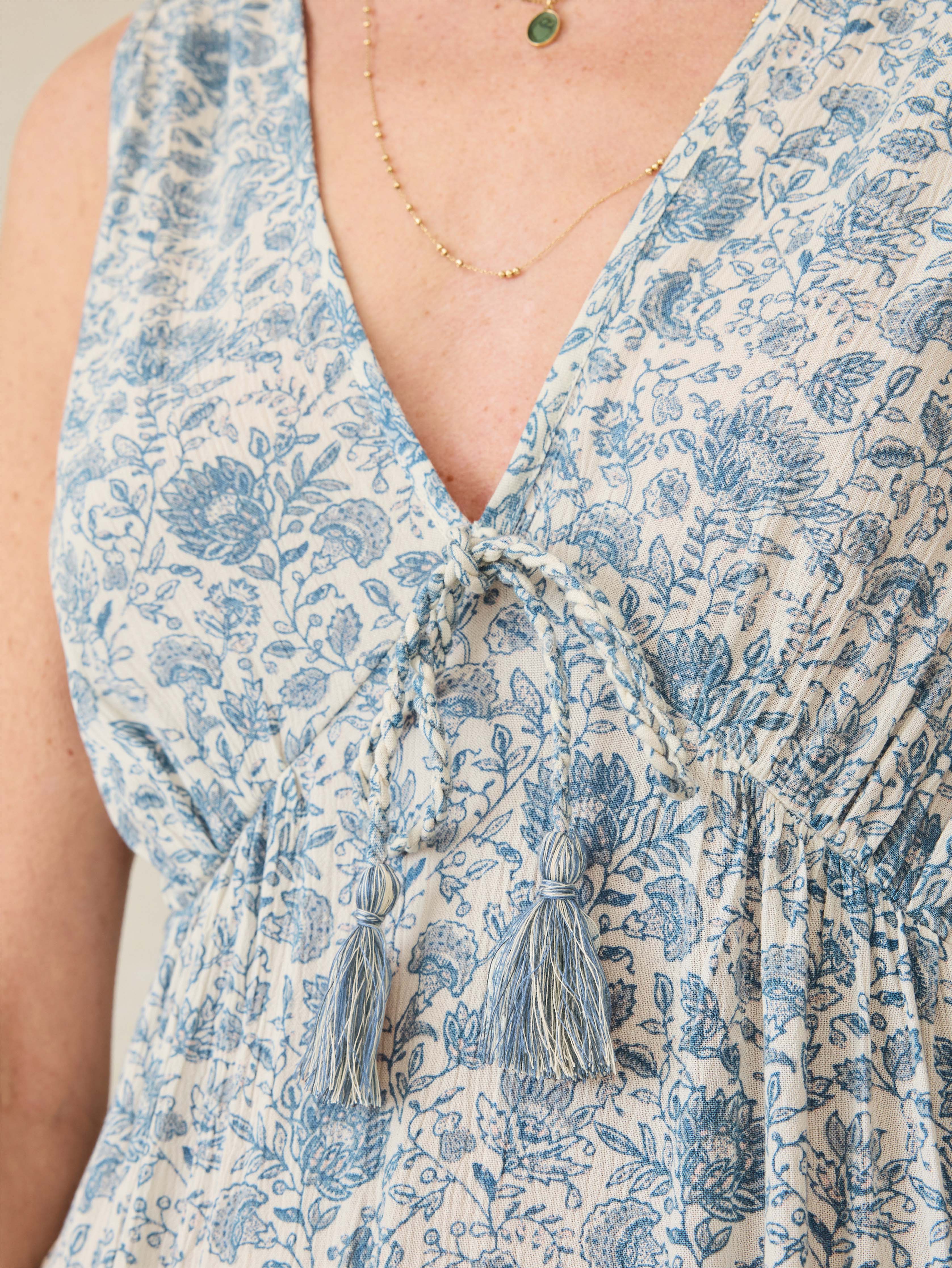 Eden Dress - Blue Water Floral