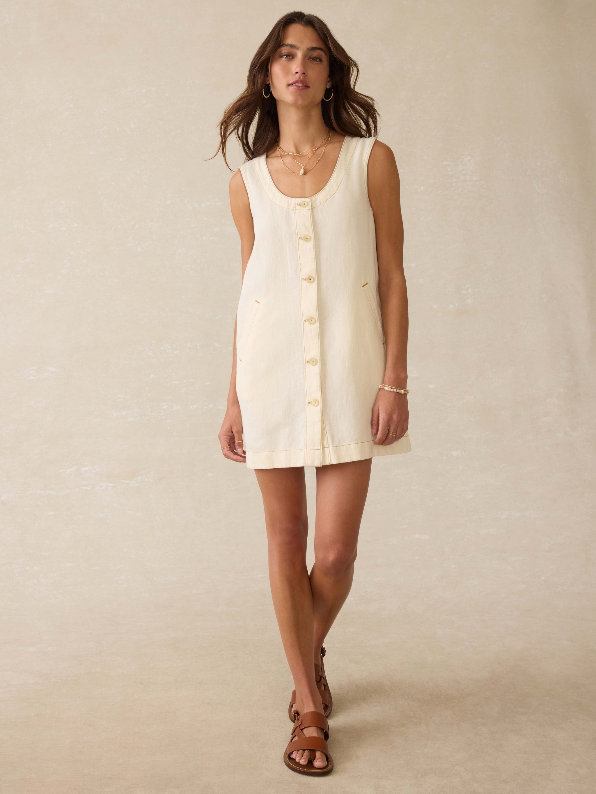 white christmas dresses Denim Michelle Dress main image 1