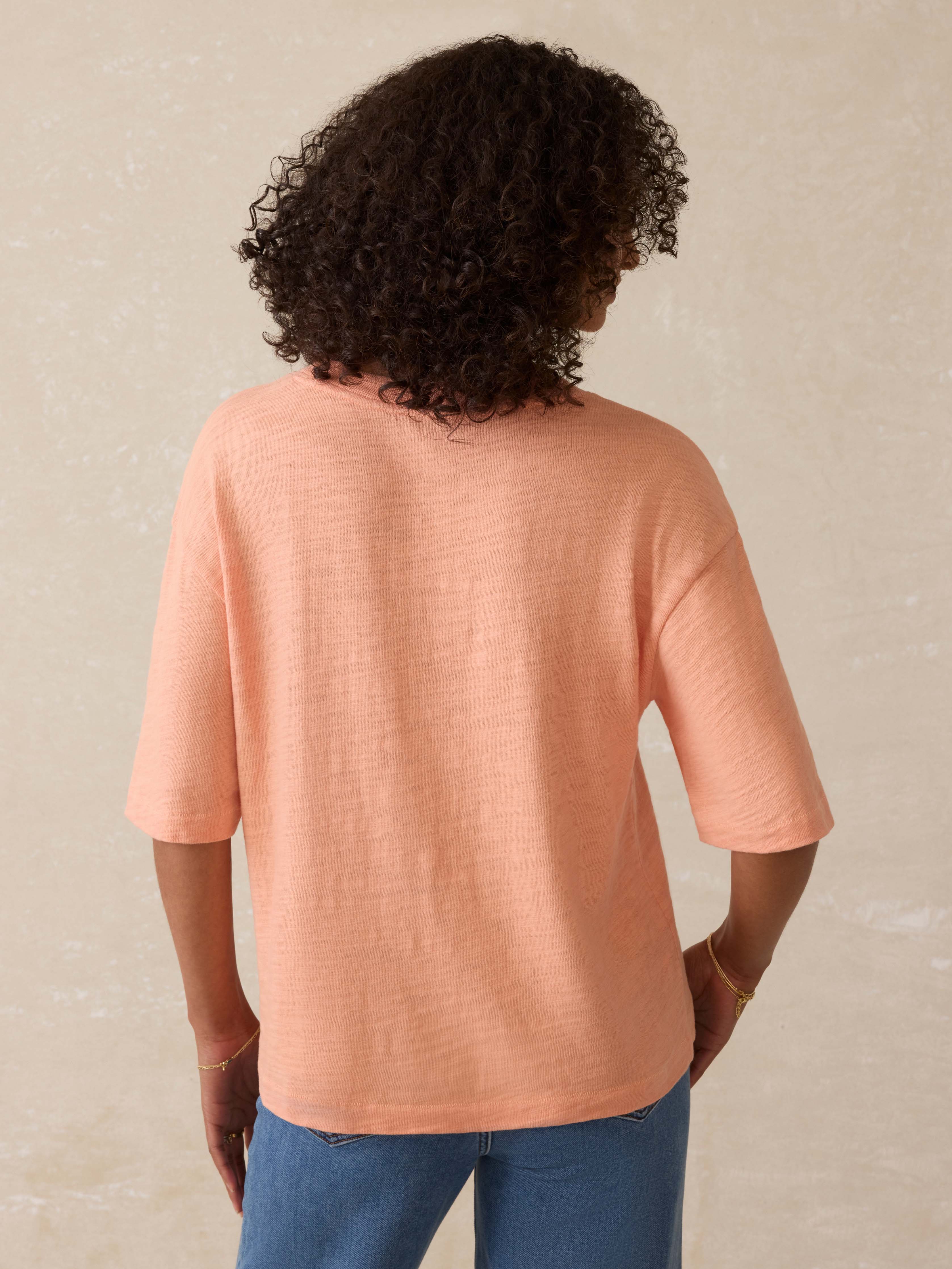 Sunwashed Midweight Organic Vintage Tee - Canyon Sunset