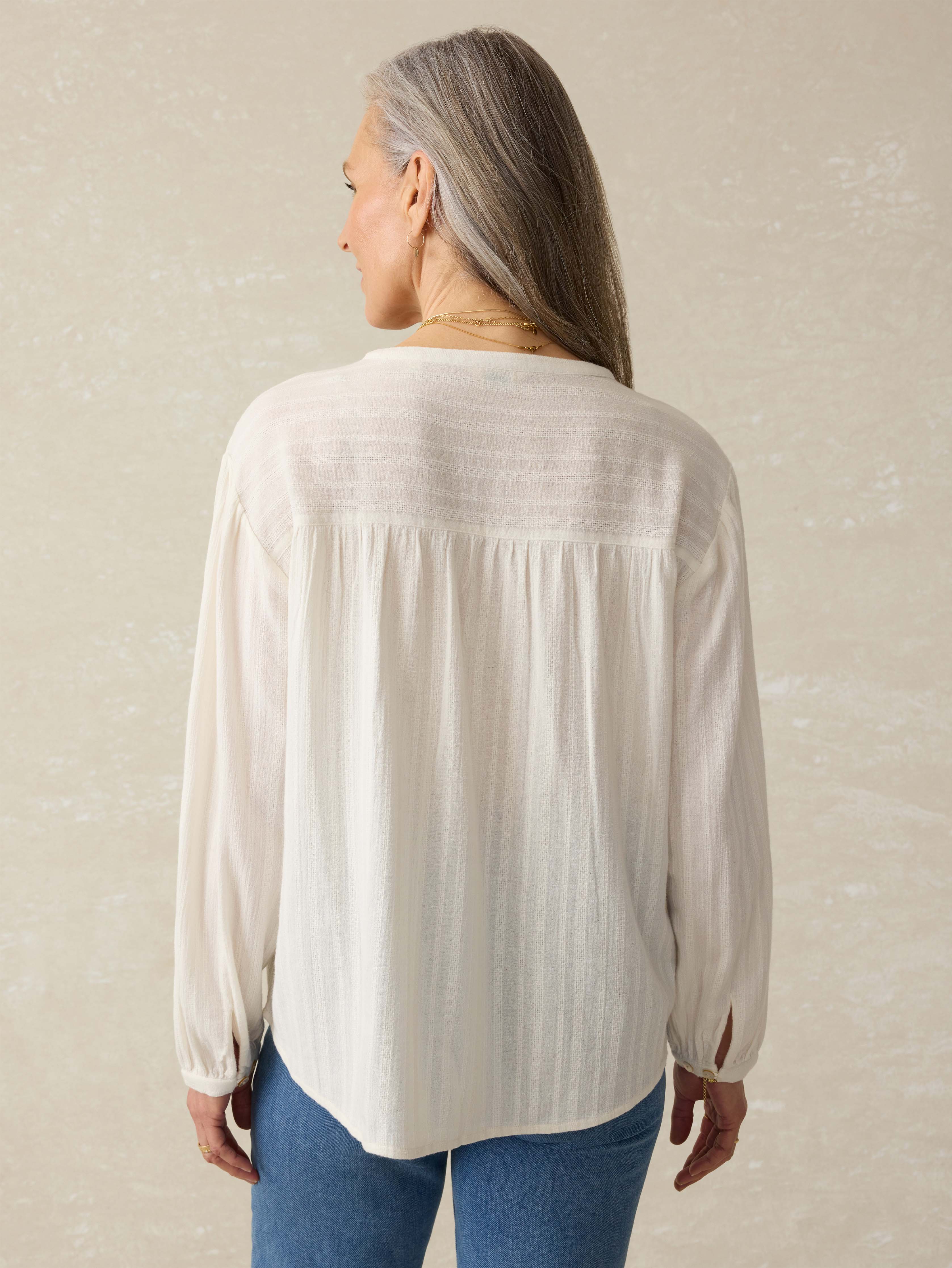Lena Blouse - Egret