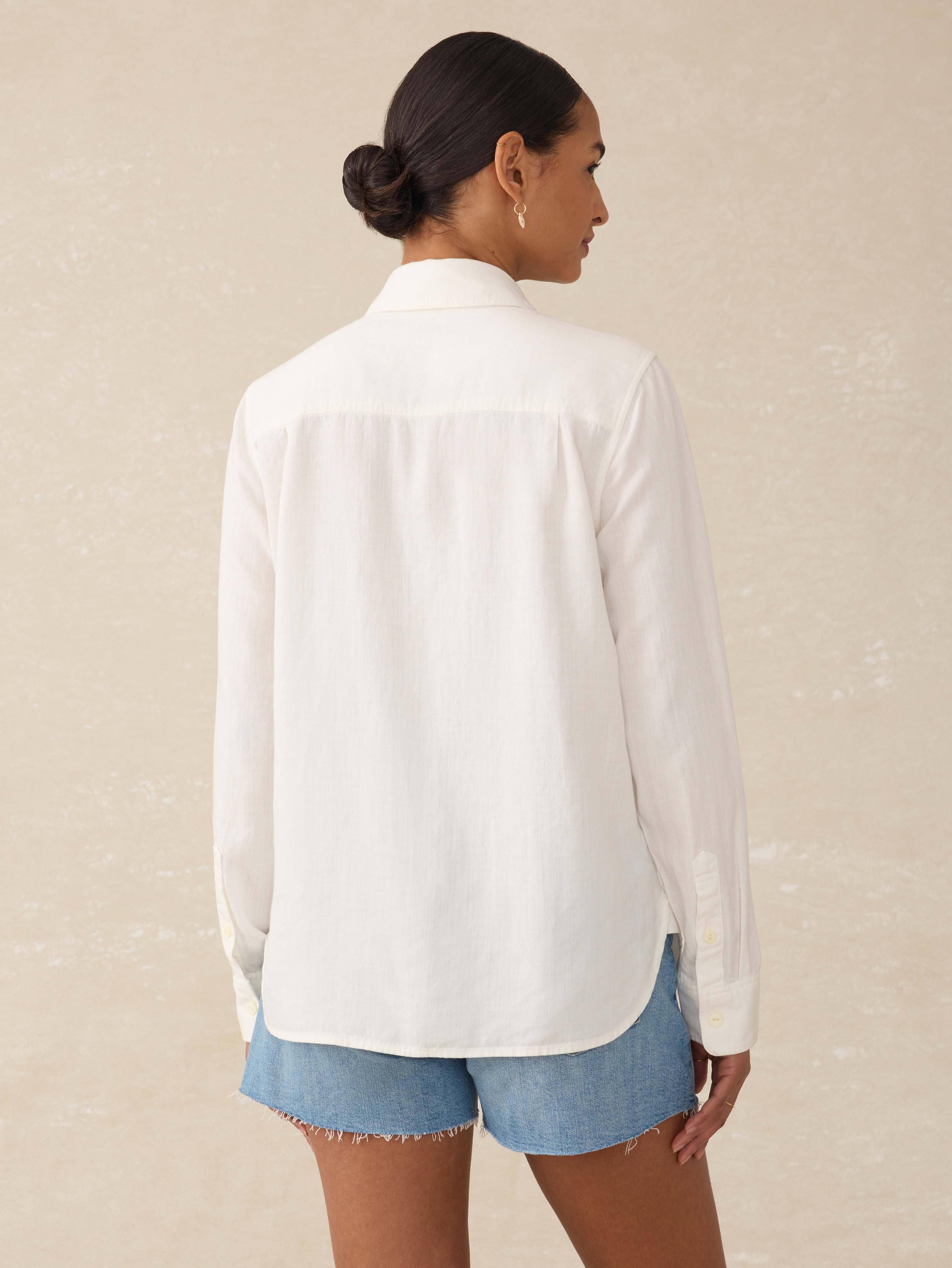 Tried & True Chambray Classic Shirt - White