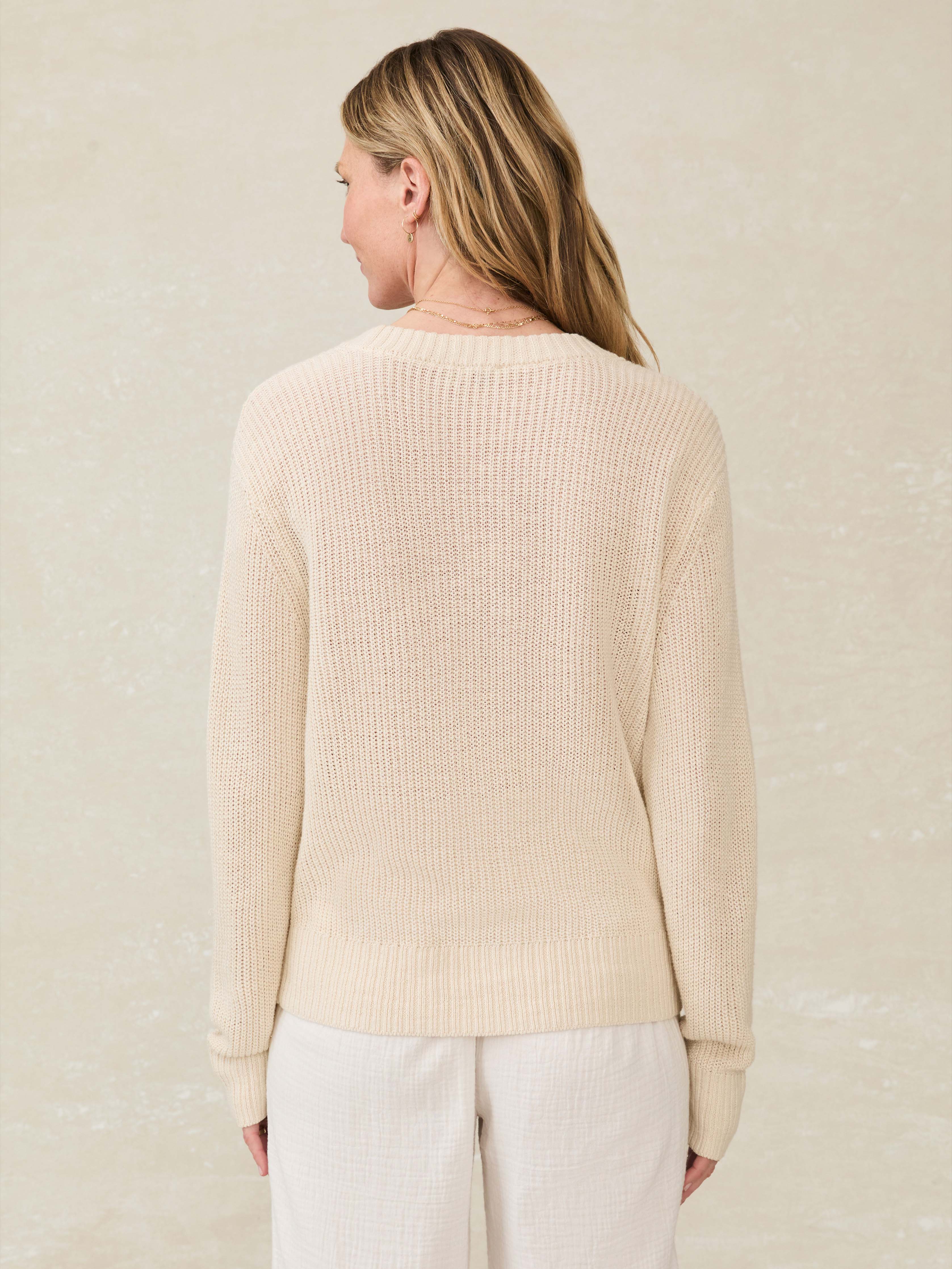 Miramar Linen Cardigan - Summer Sand