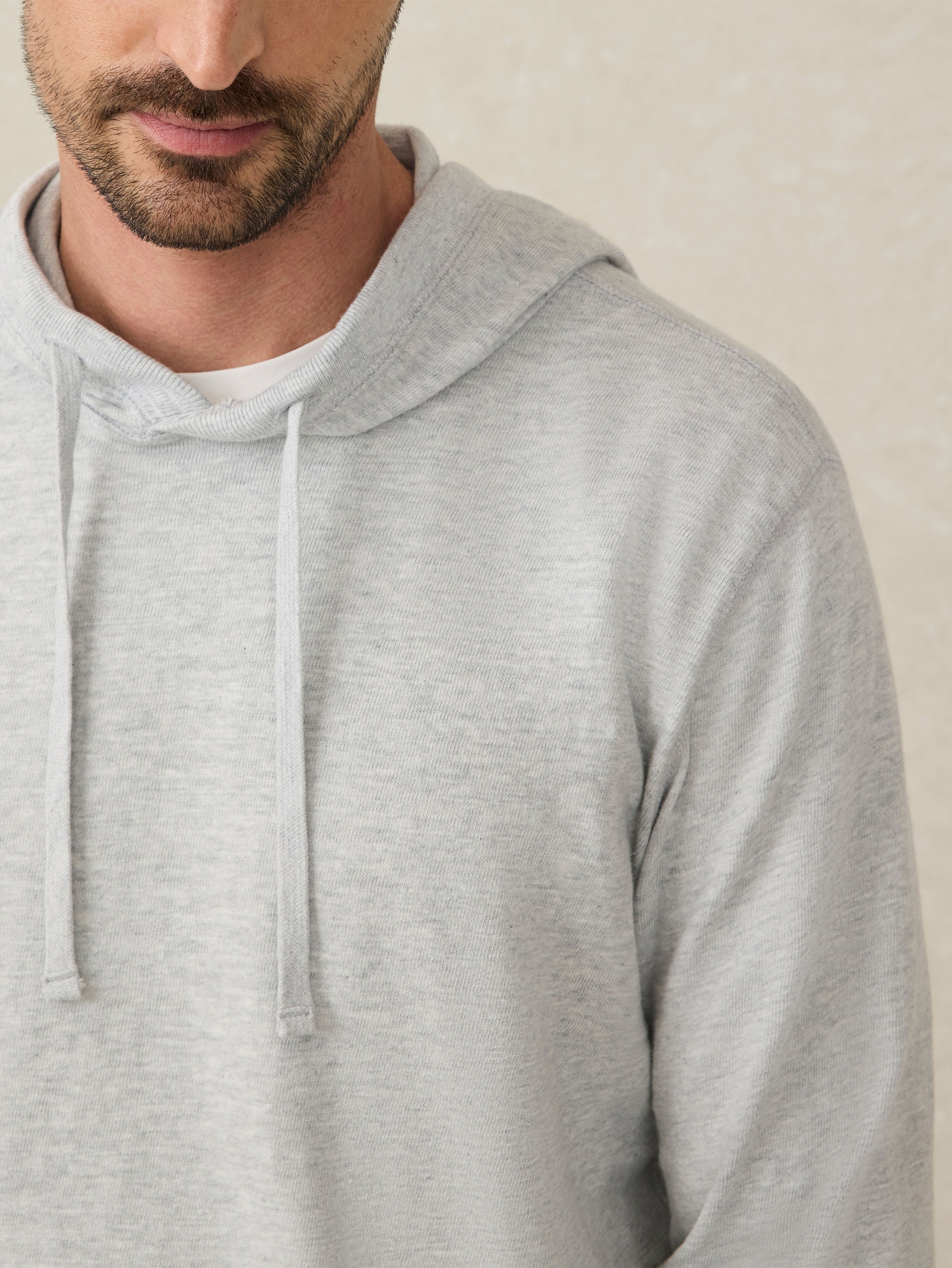 Sunwashed Slub Hoodie - Light Grey Heather