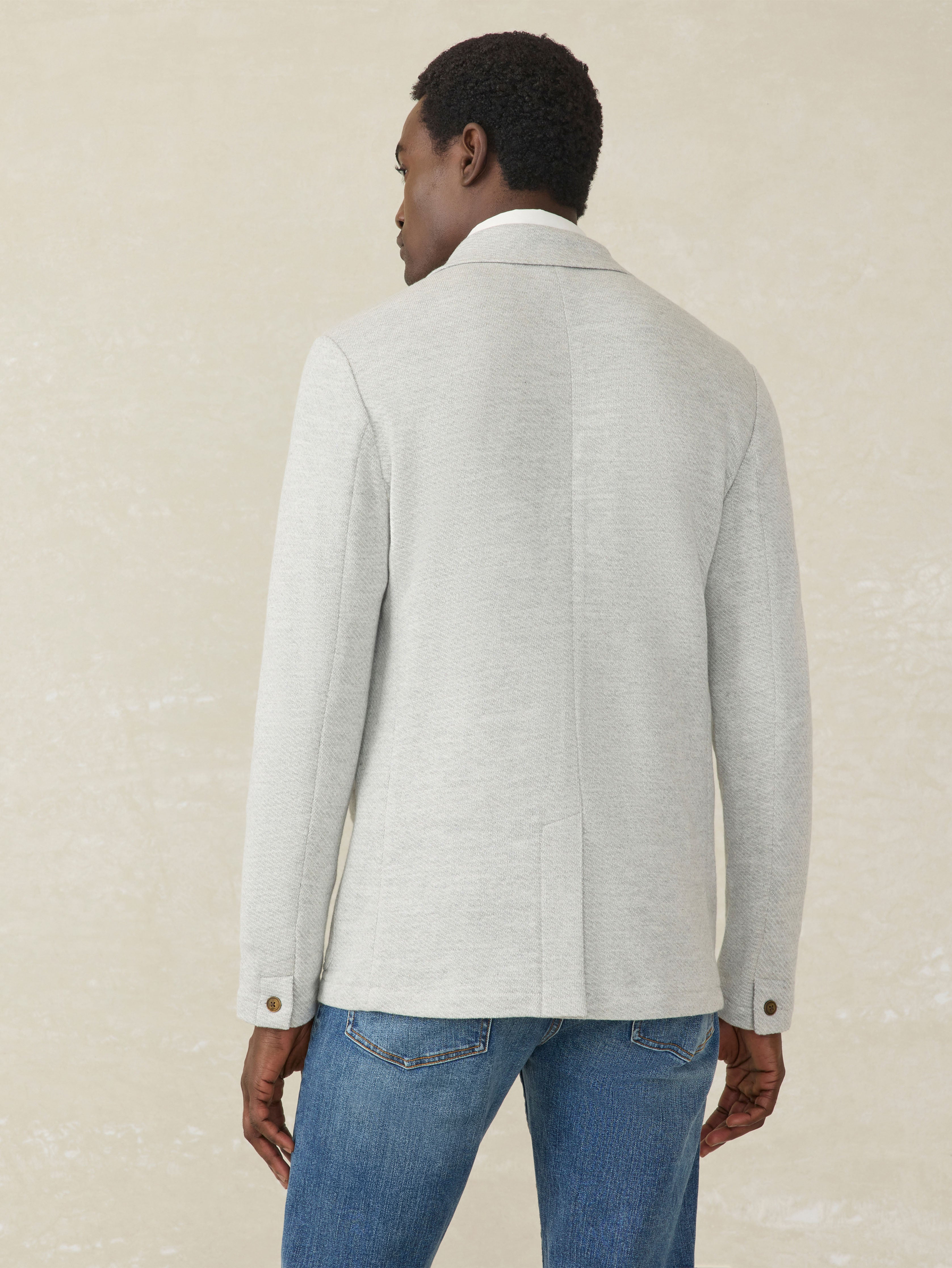 Inlet Knit Blazer - Heather Grey