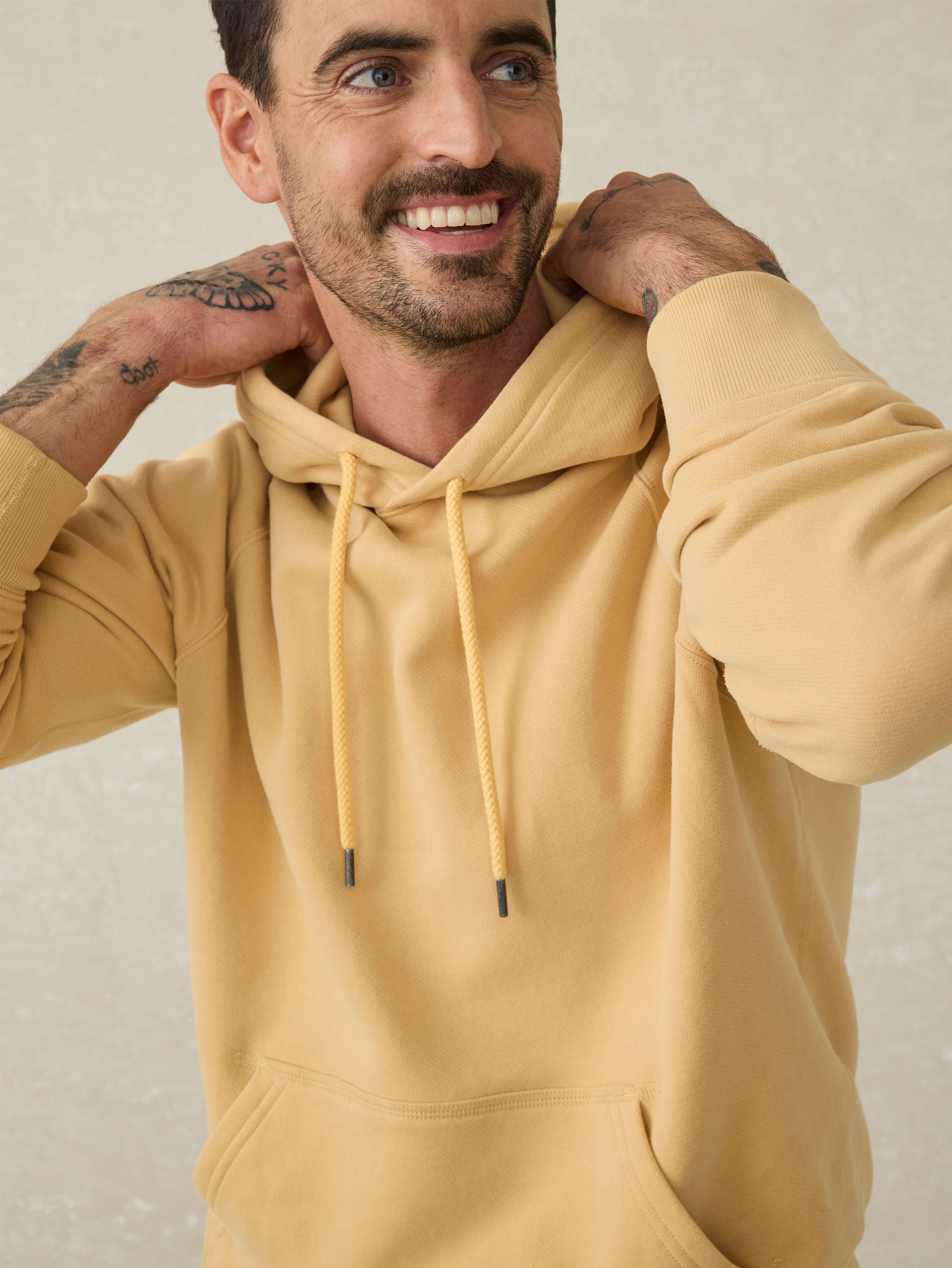 High Standard Fleece Hoodie - Sun Yellow