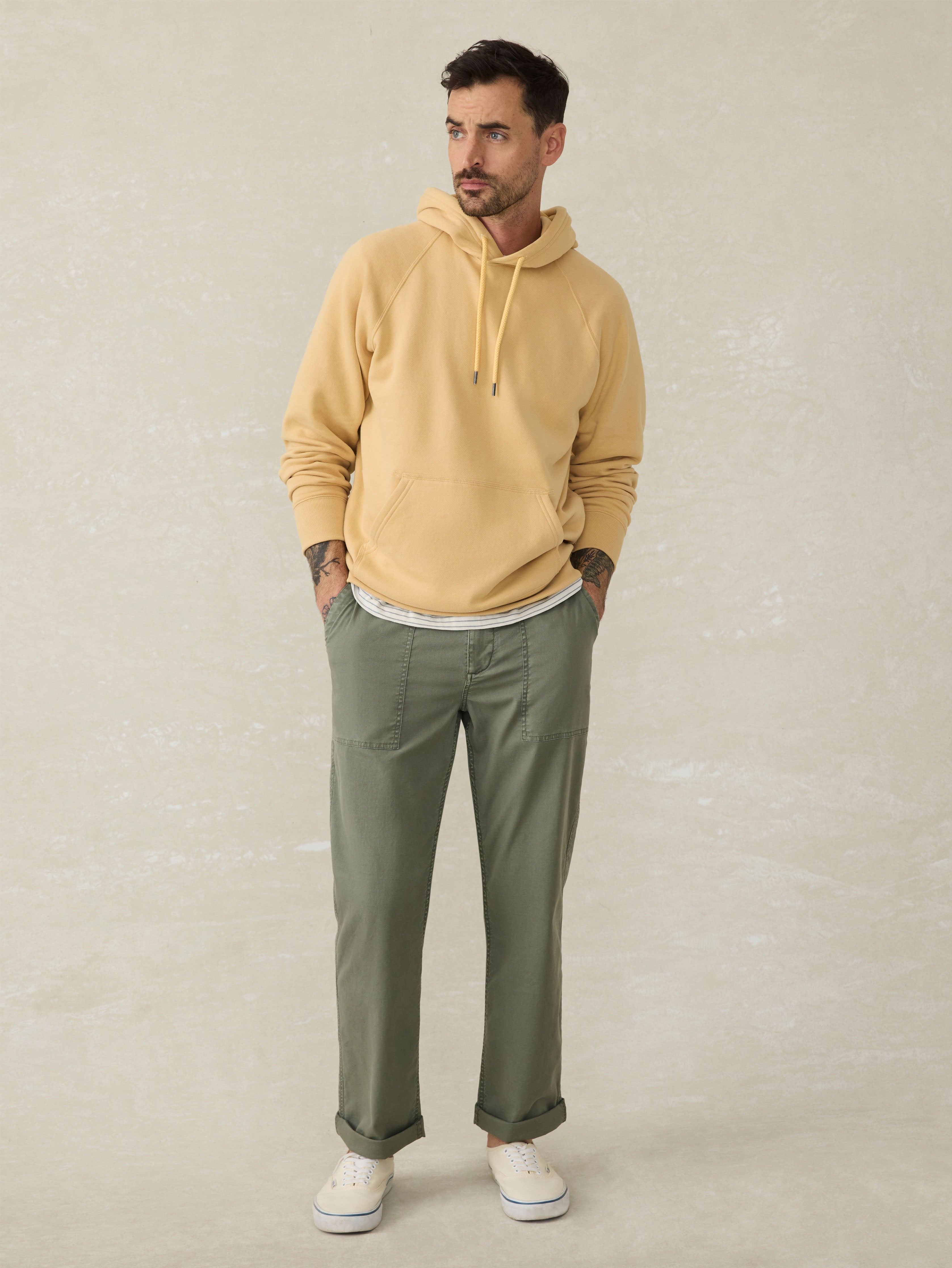 High Standard Fleece Hoodie - Sun Yellow