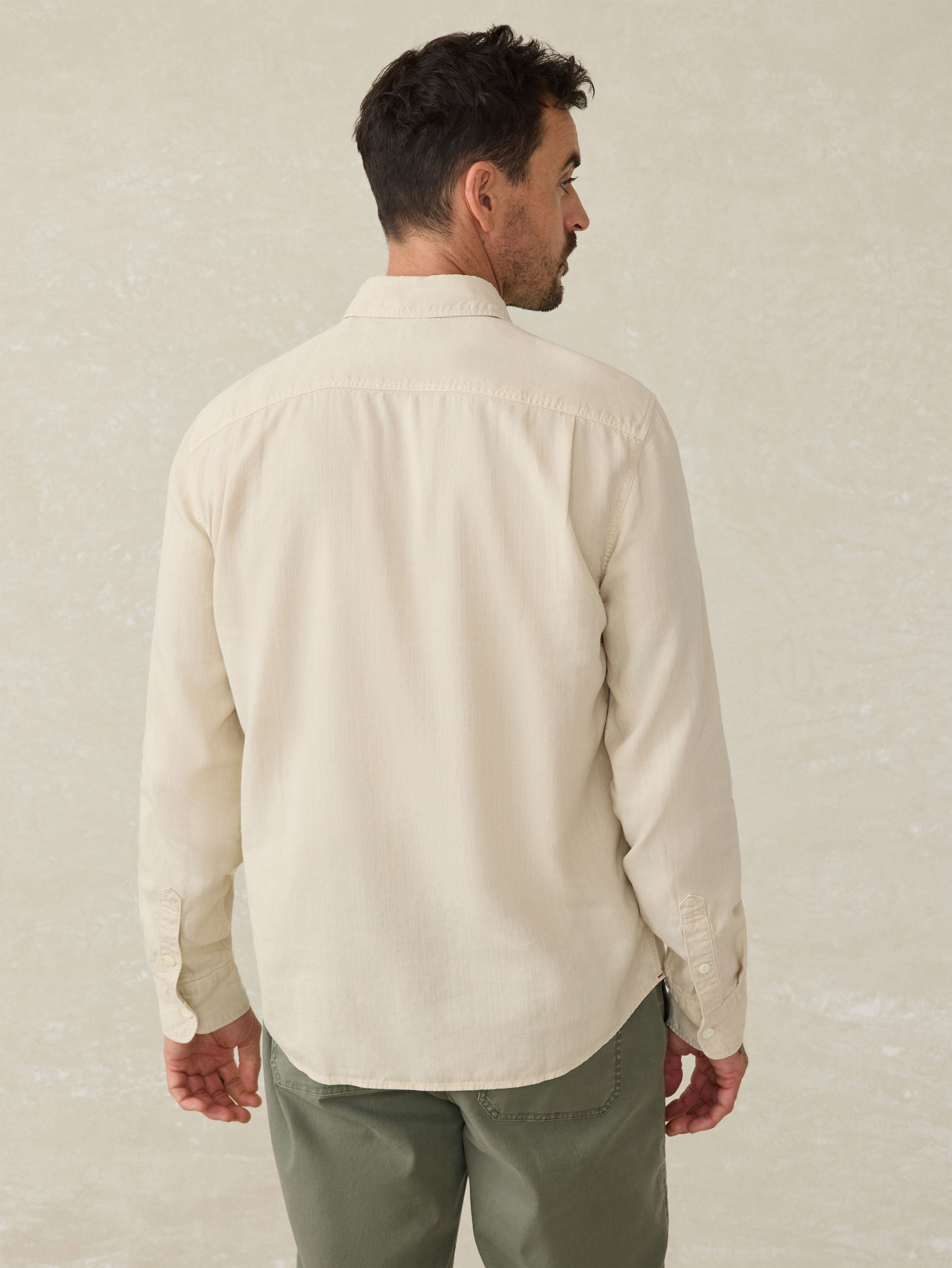 Tried & True Chambray Workshirt - Coastal Cream