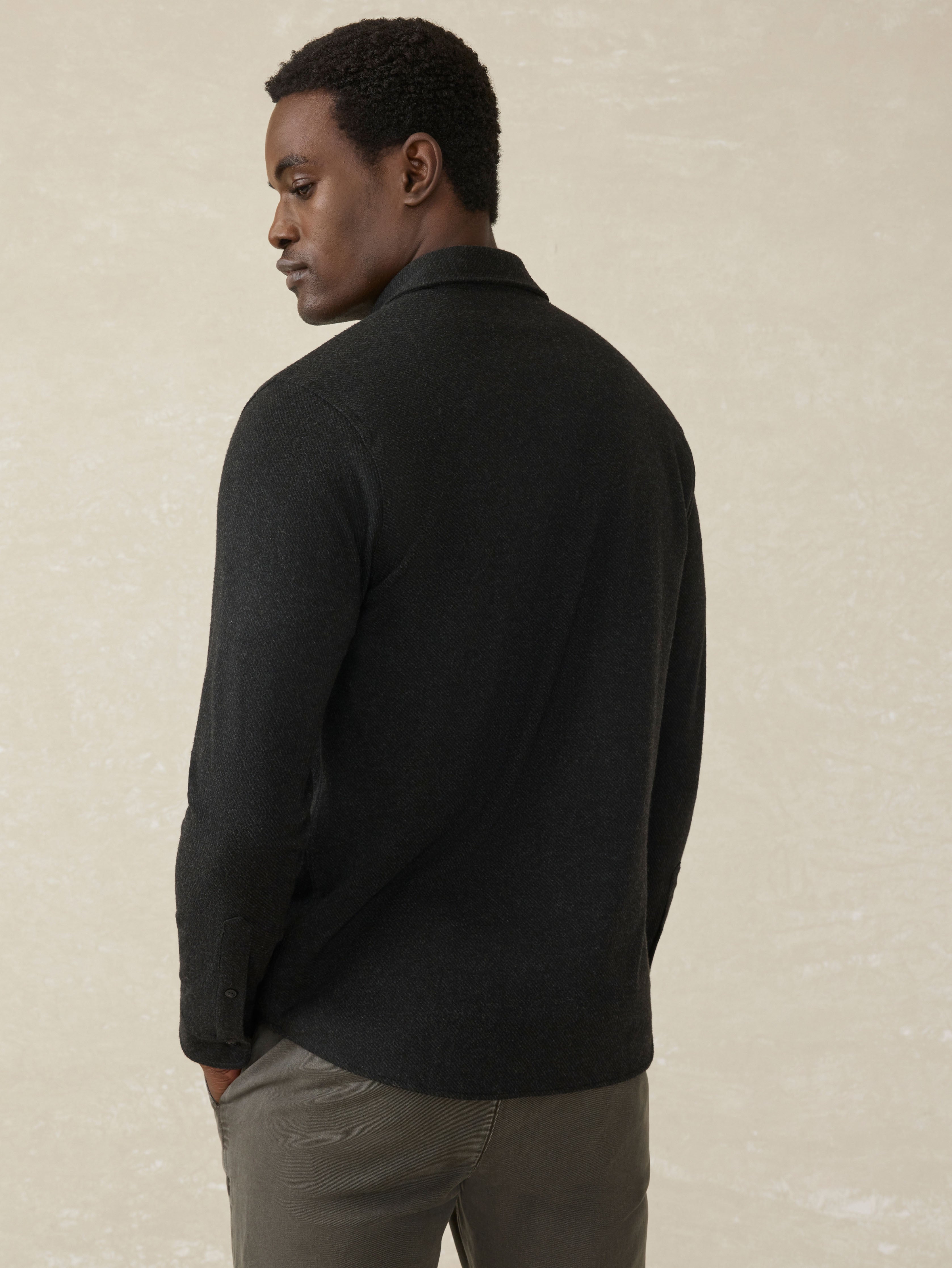 Legend™ Sweater Shirt (Tall) - Heathered Black Twill