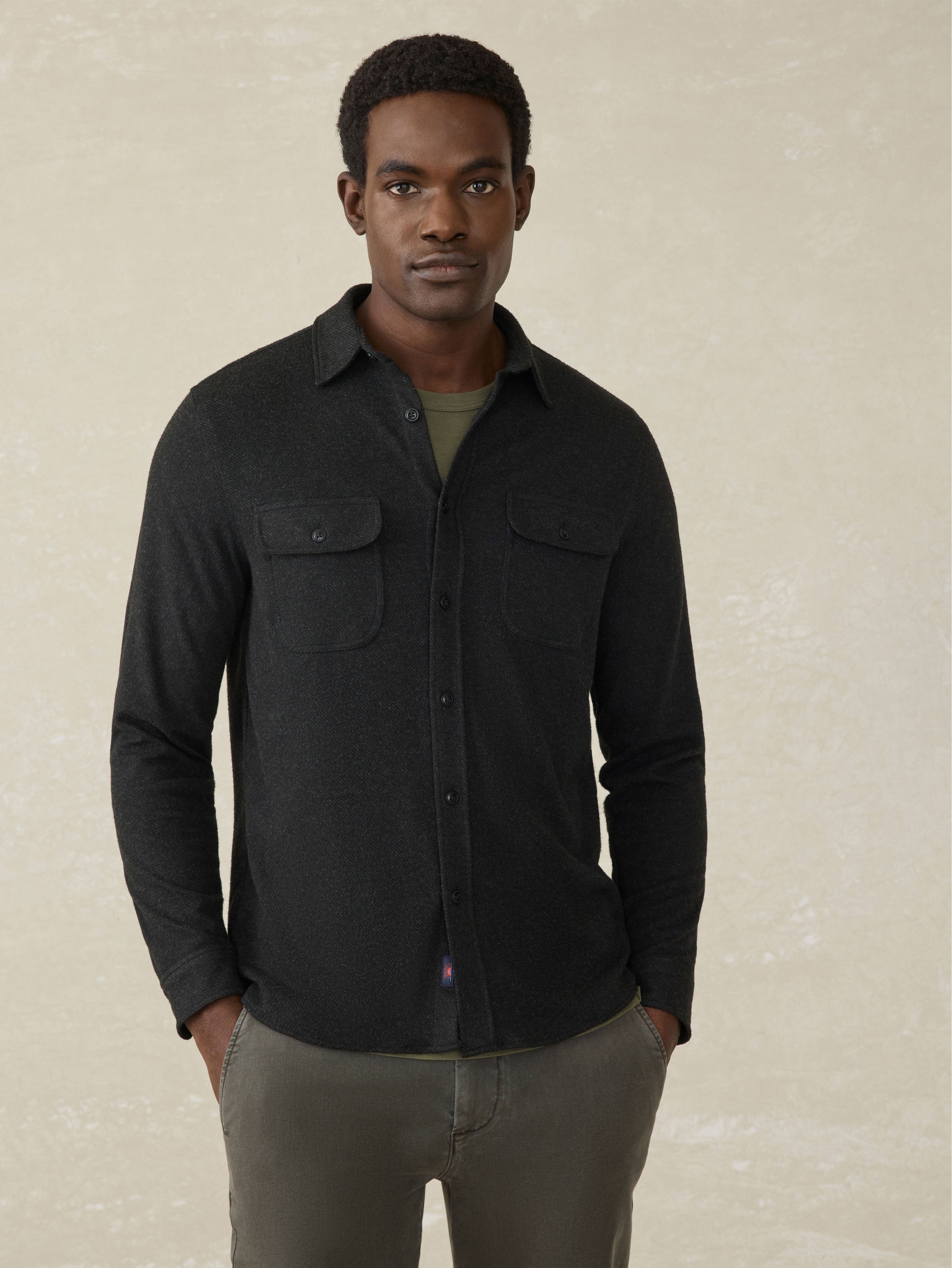 Legend™ Sweater Shirt (Tall) - Heathered Black Twill