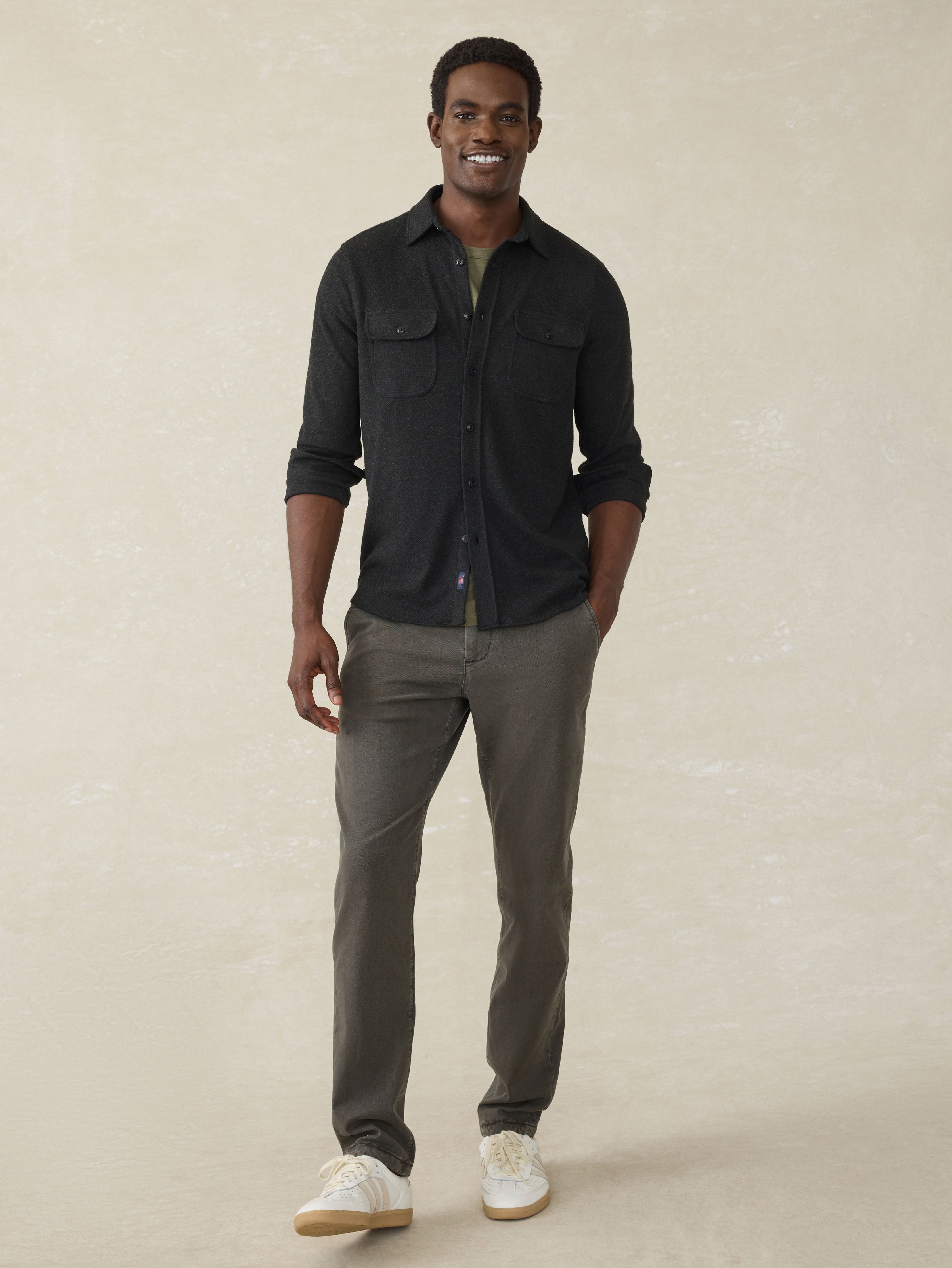 Legend™ Sweater Shirt (Tall) - Heathered Black Twill