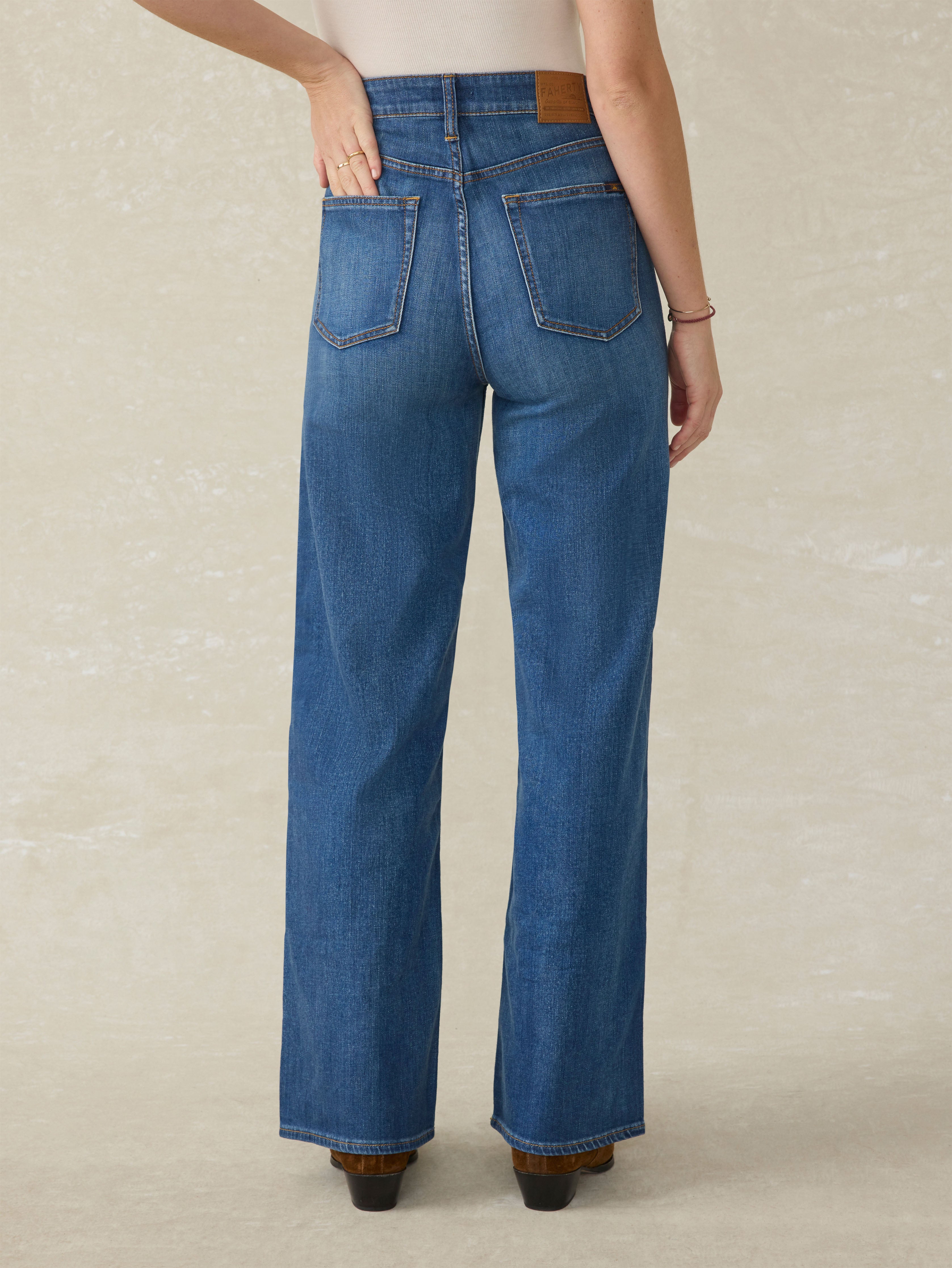 Saturday Denim Wide Leg - Indigo Coast Wash