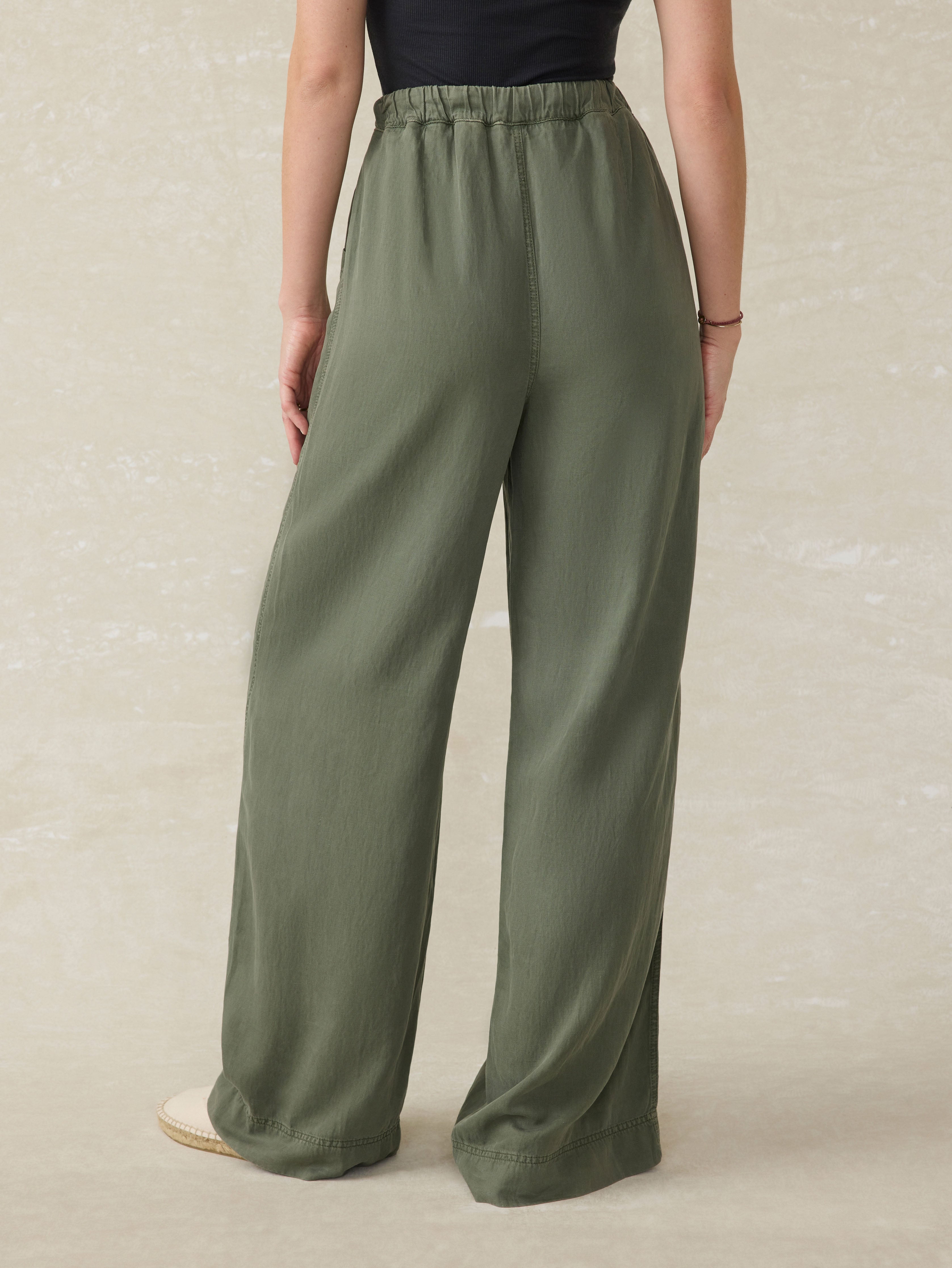 Topanga Drape Pant - Thyme