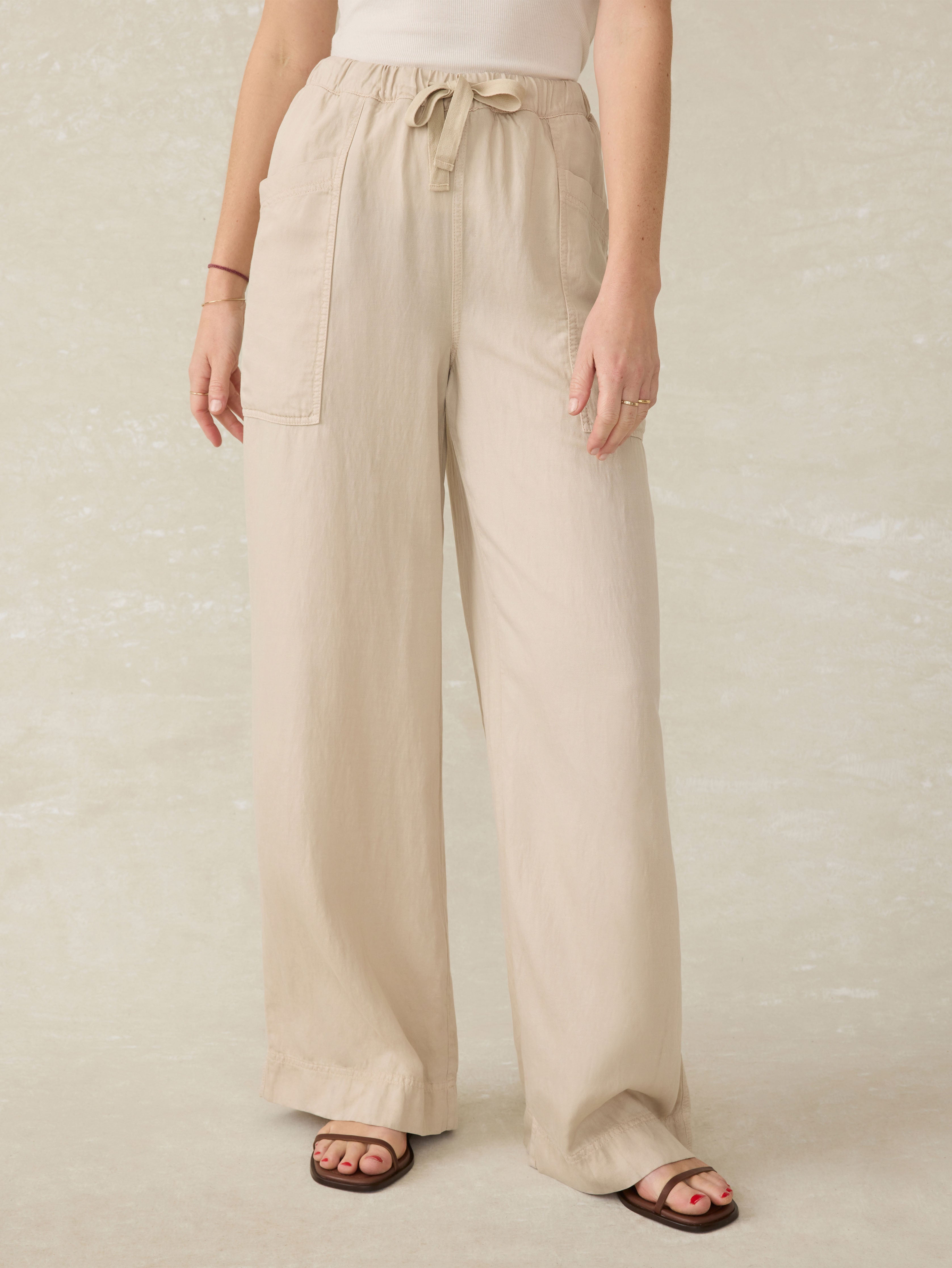 Topanga Drape Pant - Wheaten