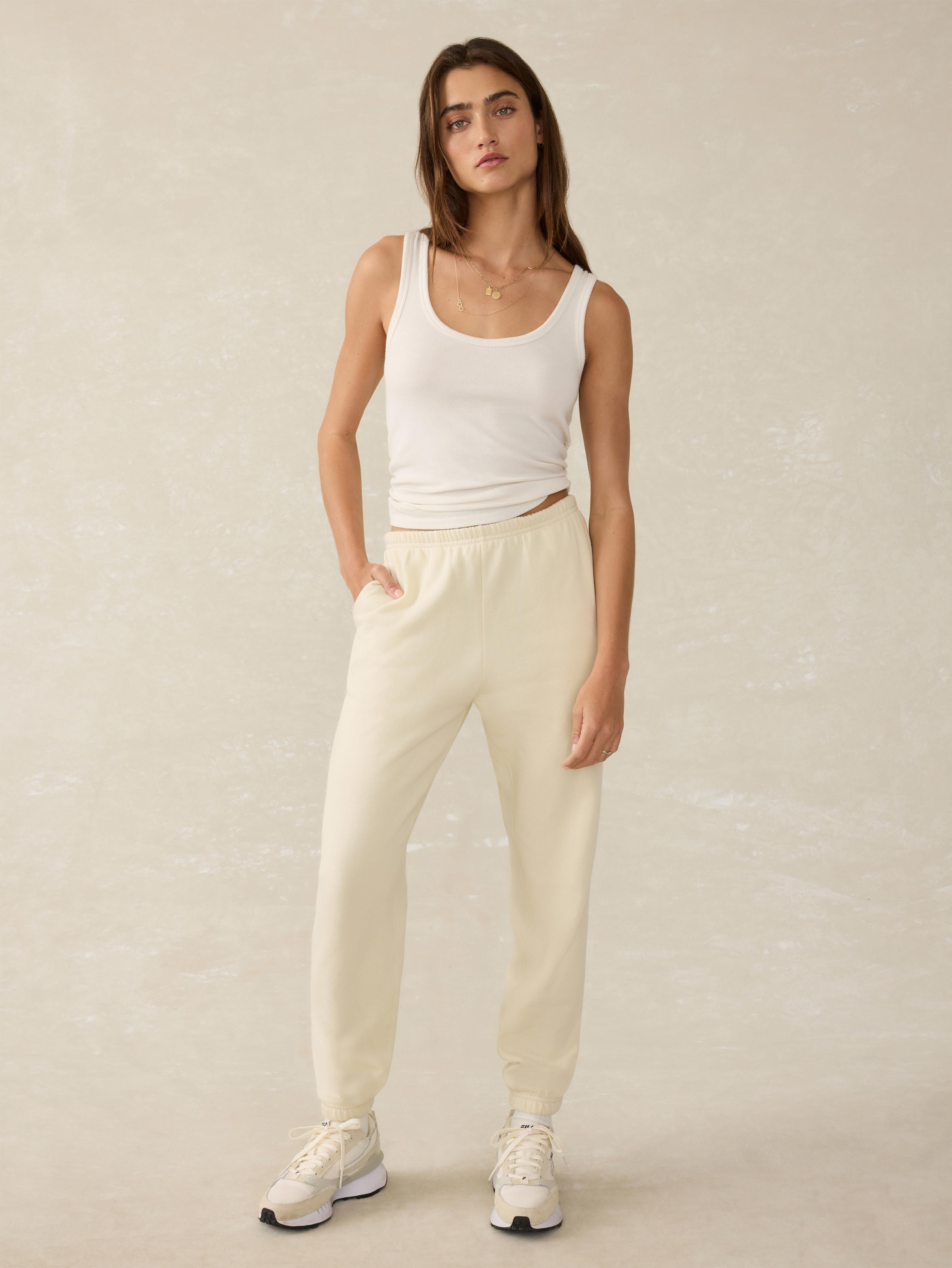 High Standard Fleece Sweatpant - Lemon Sorbet