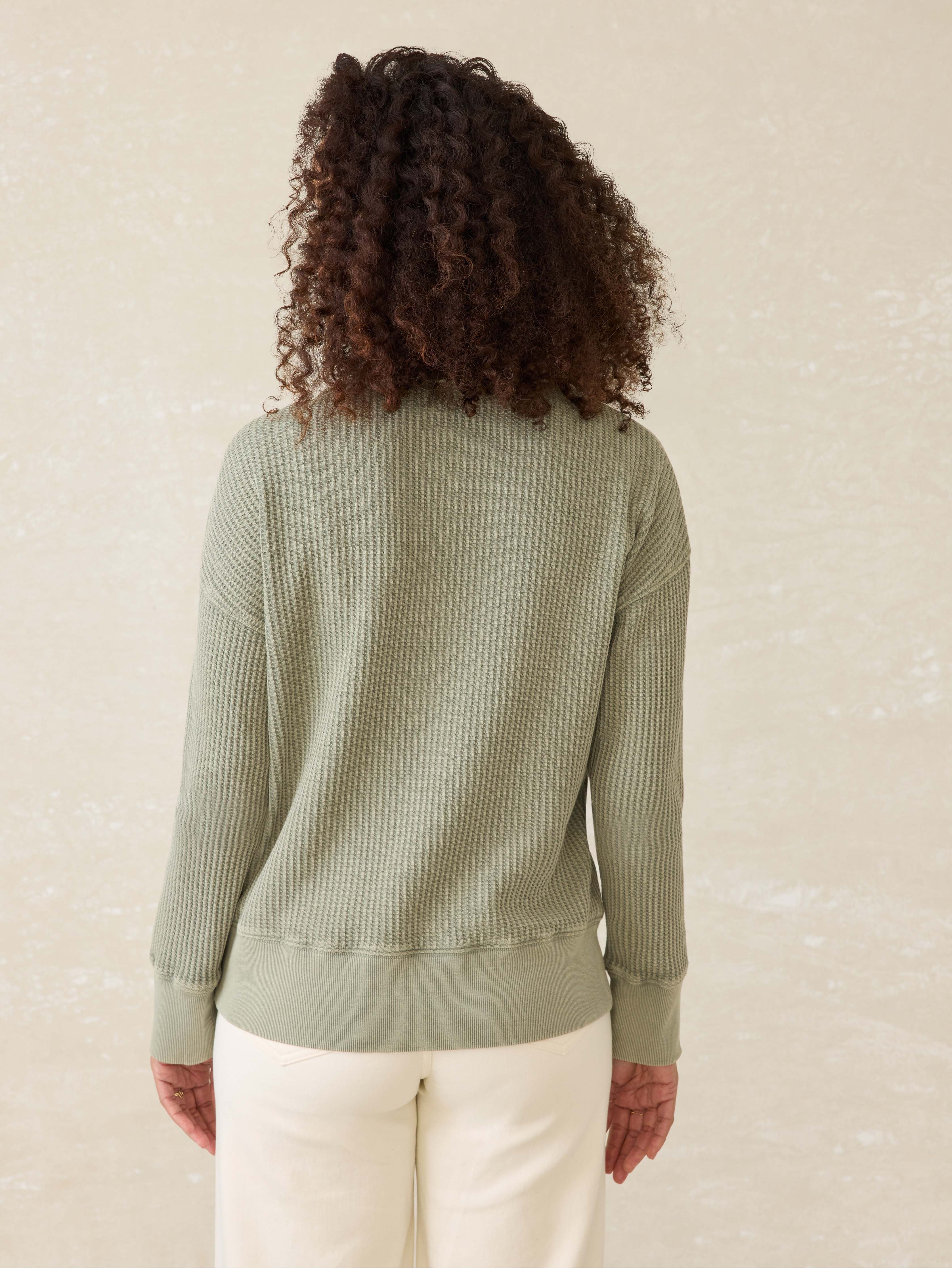 Après Waffle Henley - Coastal Sage