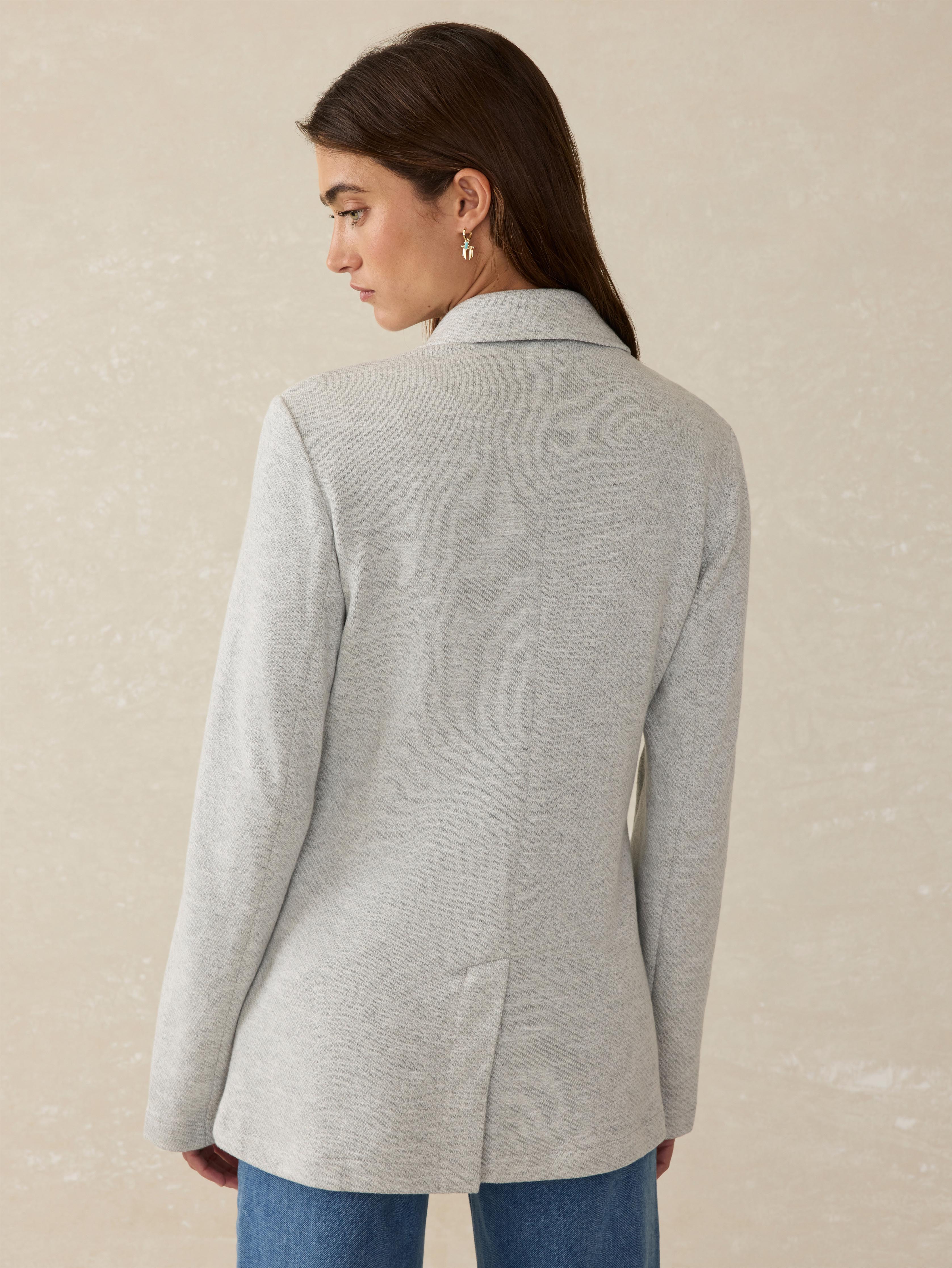 Inlet Knit Blazer - Heather Grey