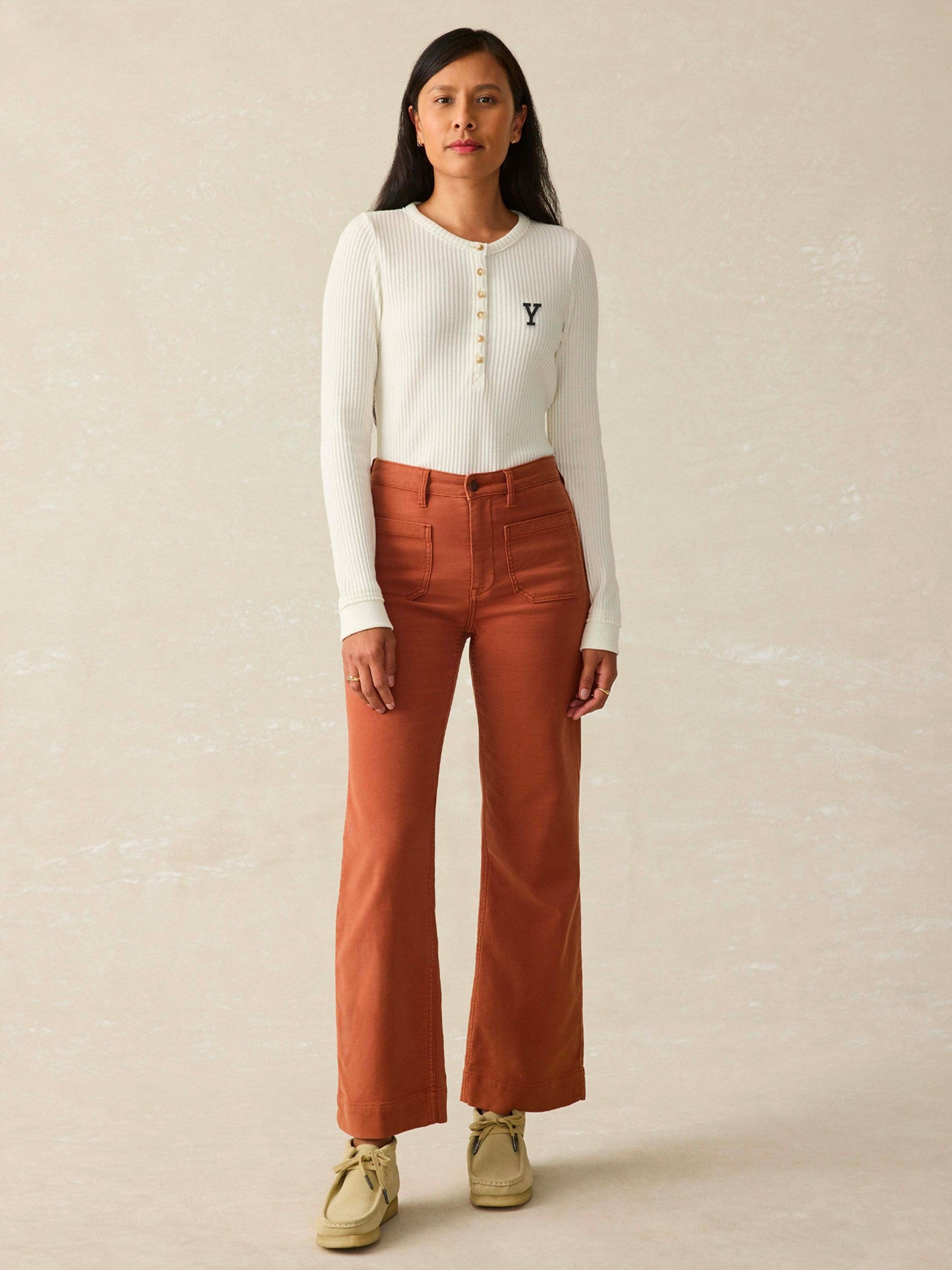 Yale Legend™ Apres Waffle Henley - Egret