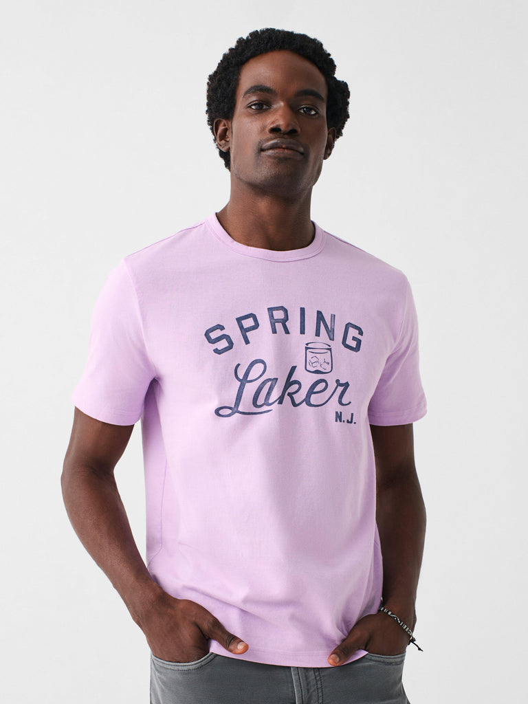 Lakers Printed Men Round Neck Pink T-Shirt - Buy Lakers Printed