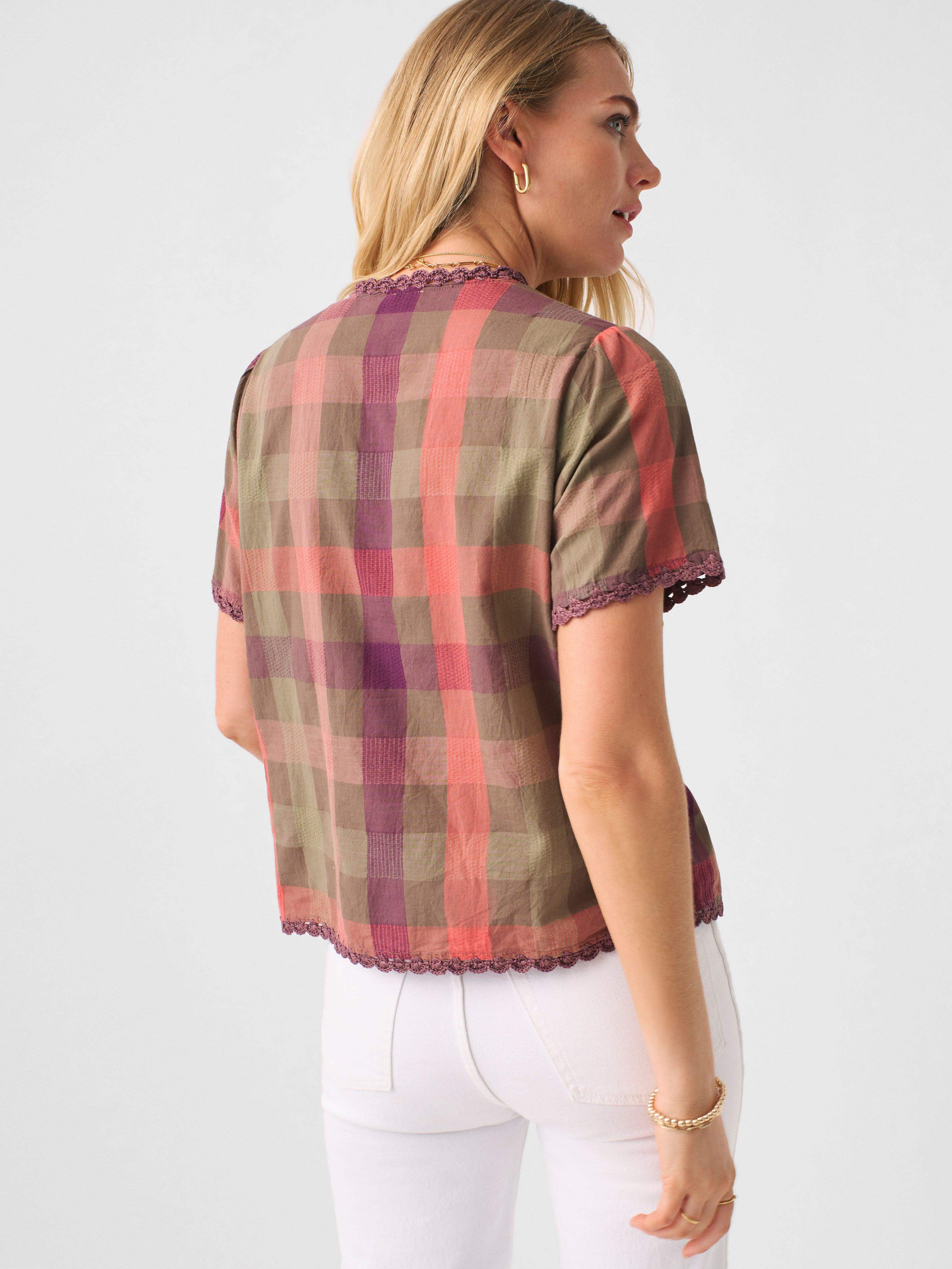 Margate Blouse - Desert Plaid