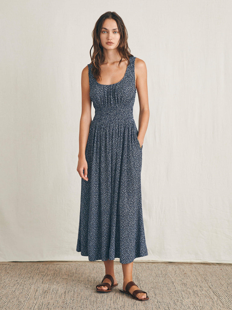 NWT Faherty Liv slip dress oahu breeze store midi dress rayon size S CL