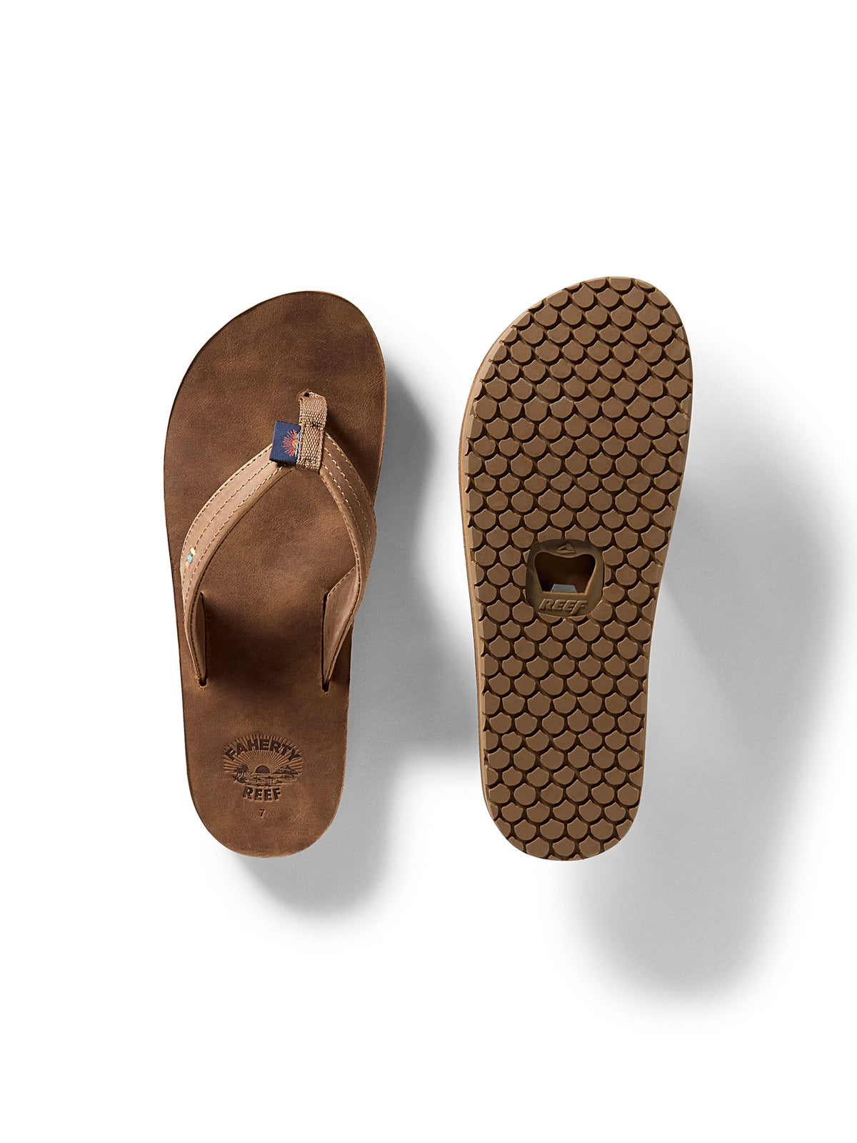 Black with brown trim Reef Flip Flops size 8. Never worn. Purchased 6 months ago Reef Santa Anna Men main image 3