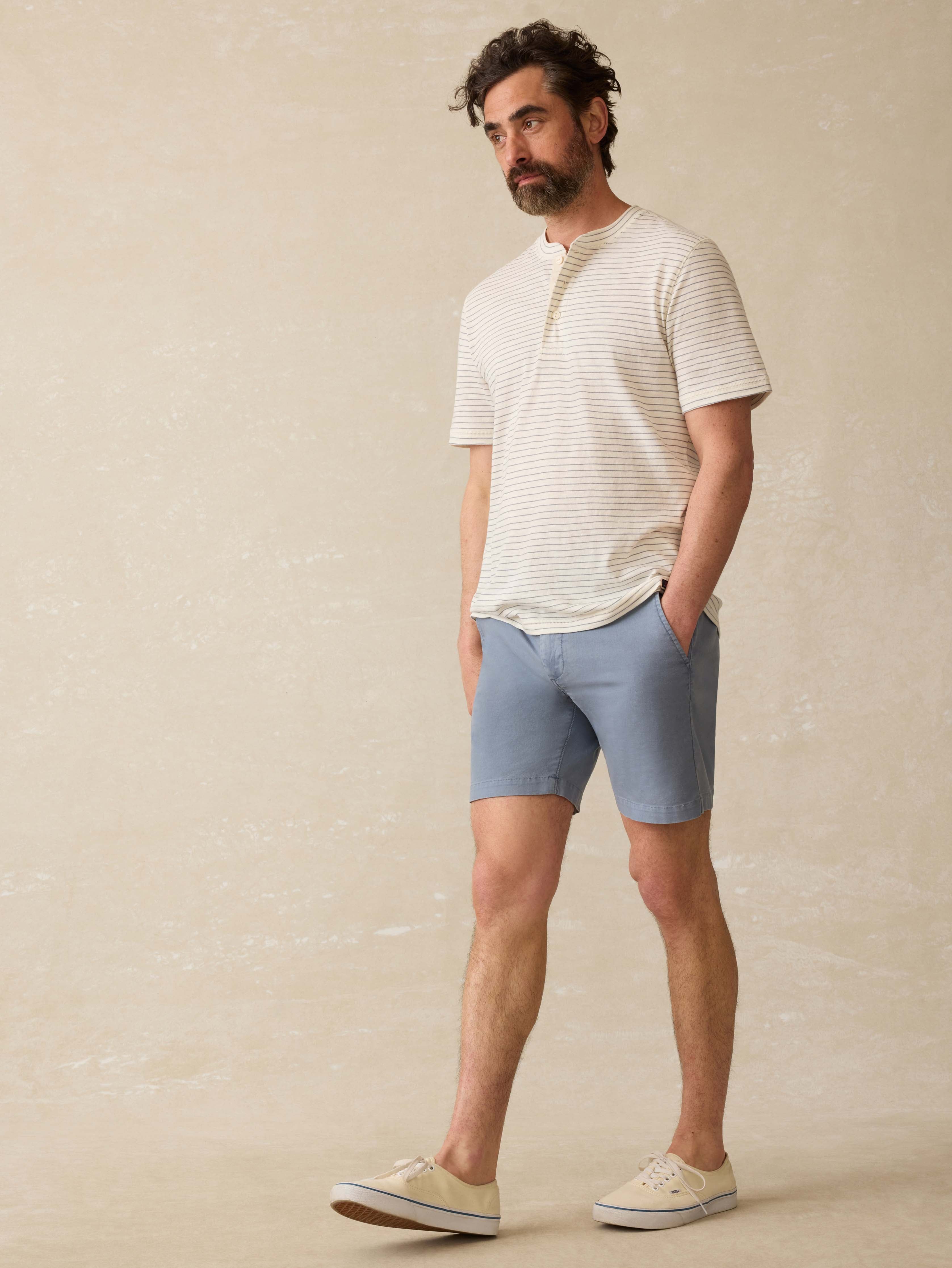 Essential Chino Short (8") - Flintstone