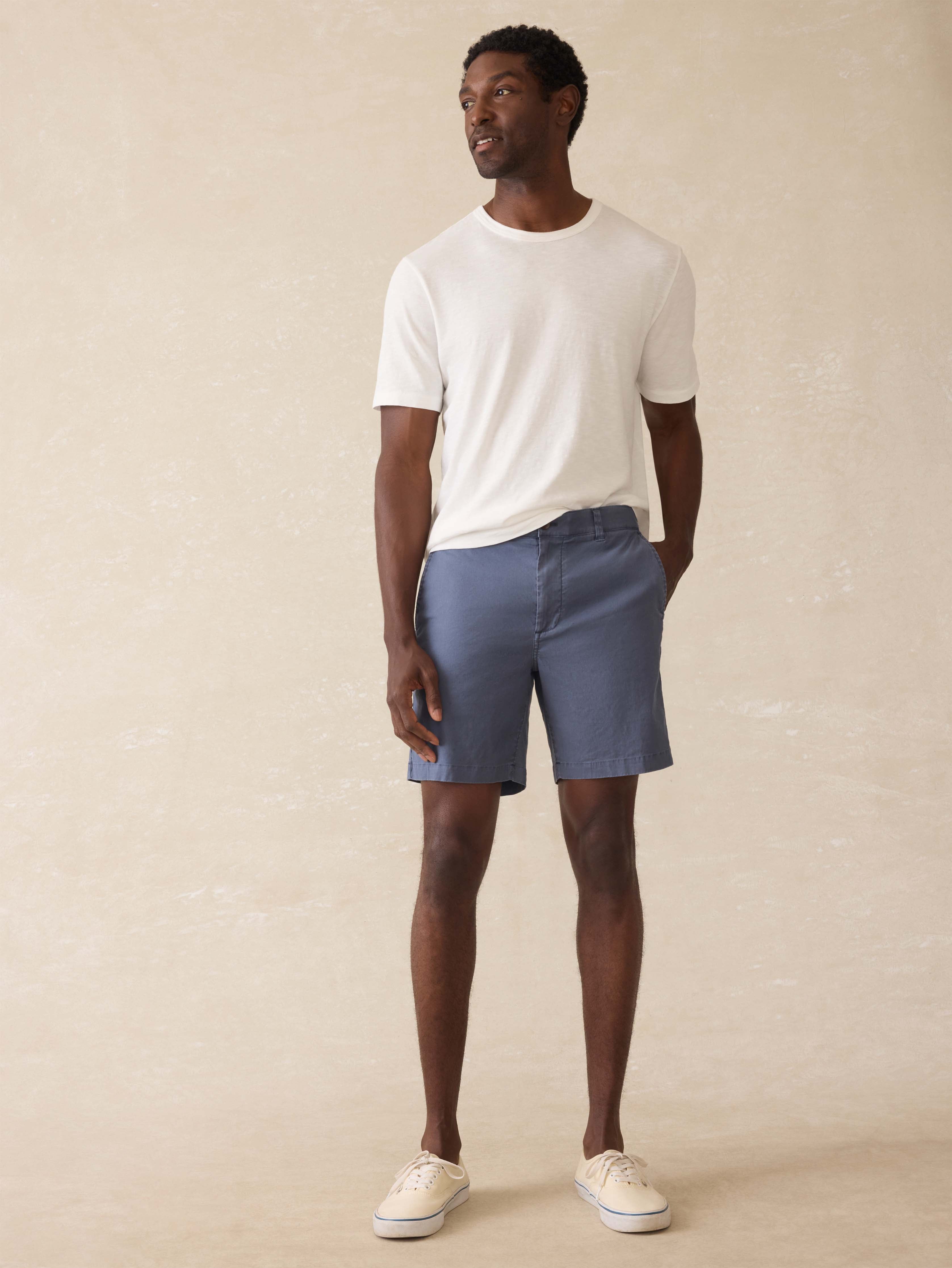 Tradewinds Linen Blend Short - Blue Abyss
