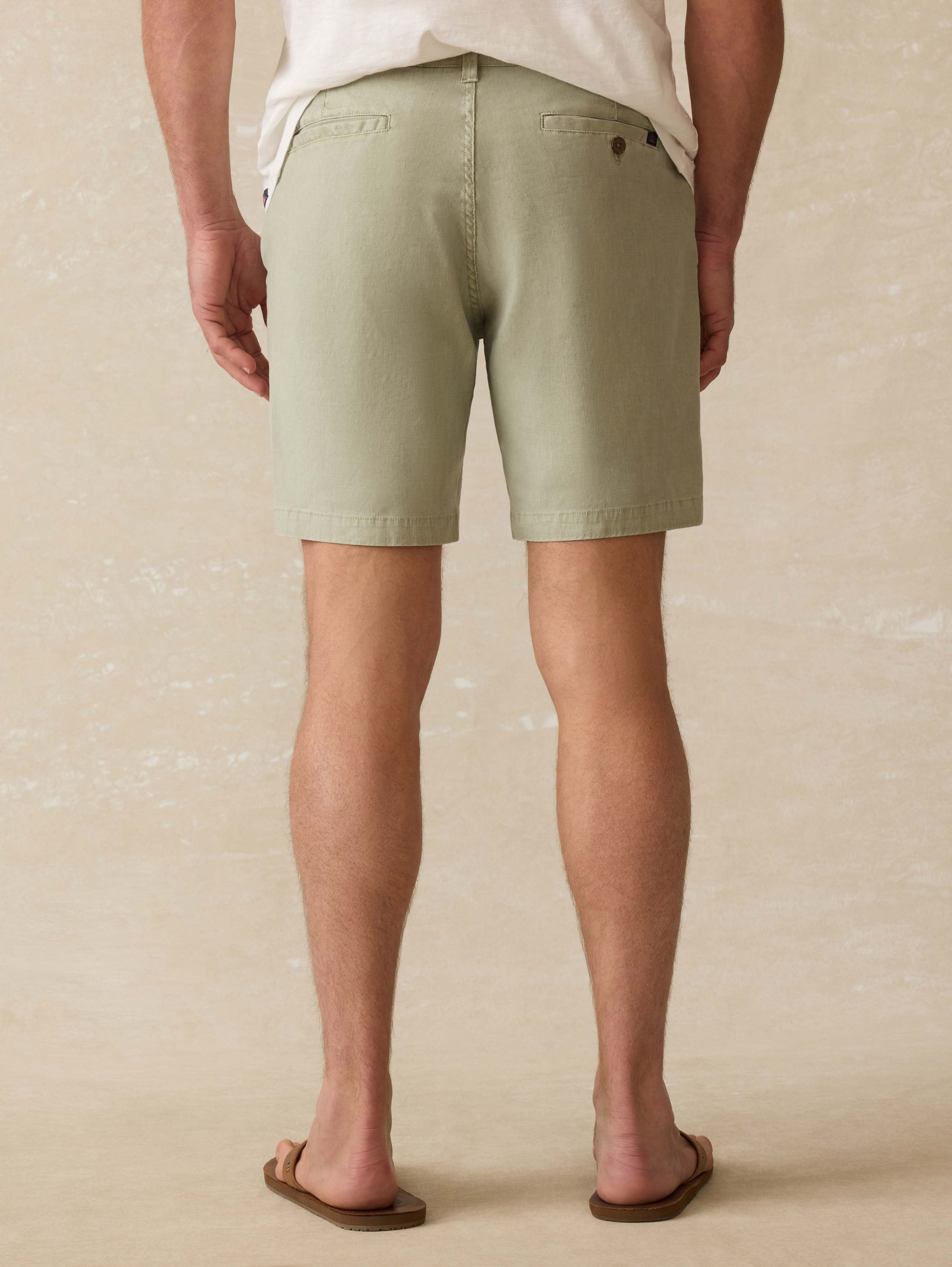 Tradewinds Linen Blend Short - Sage Mist