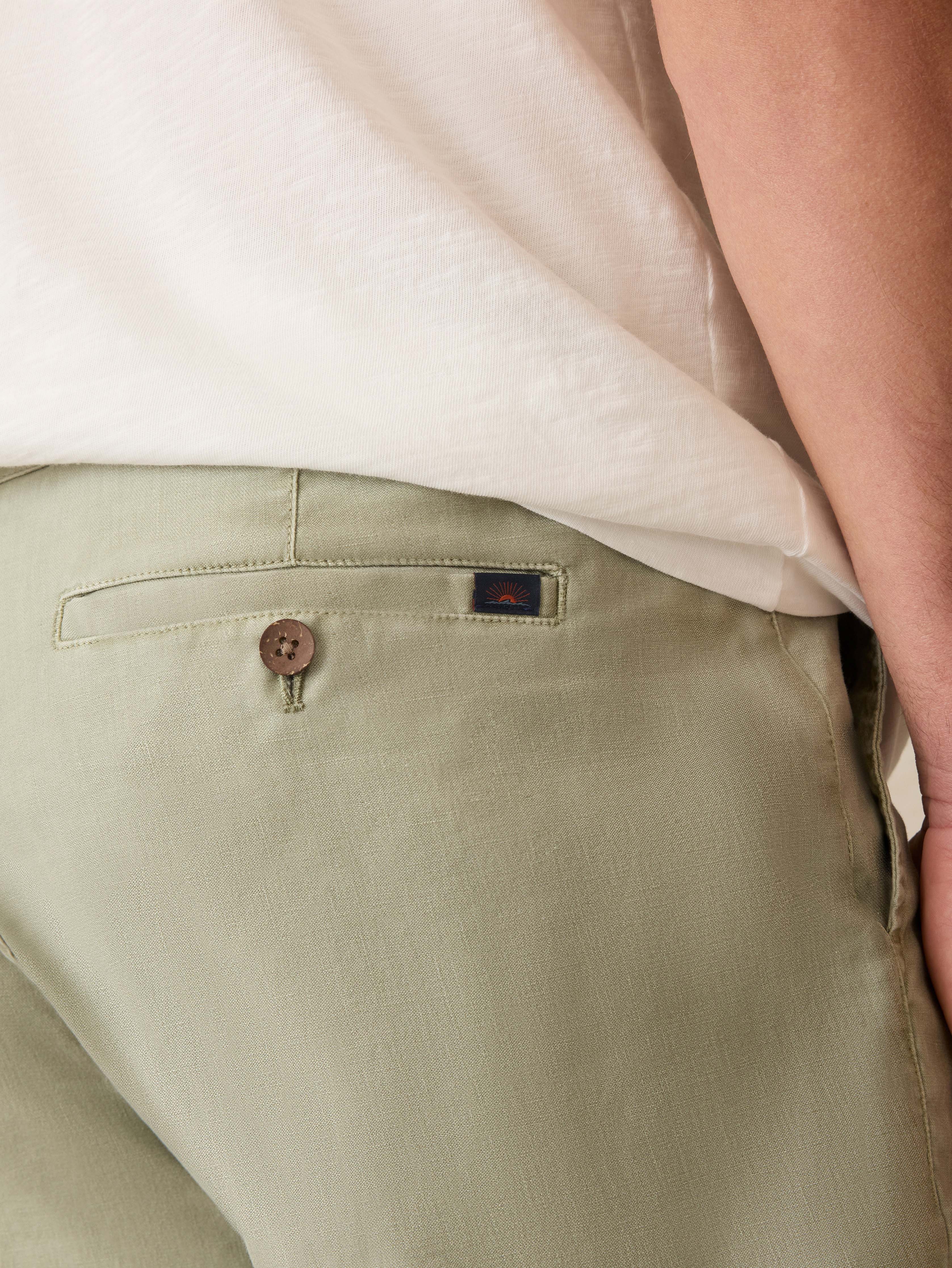 Tradewinds Linen Blend Short - Sage Mist