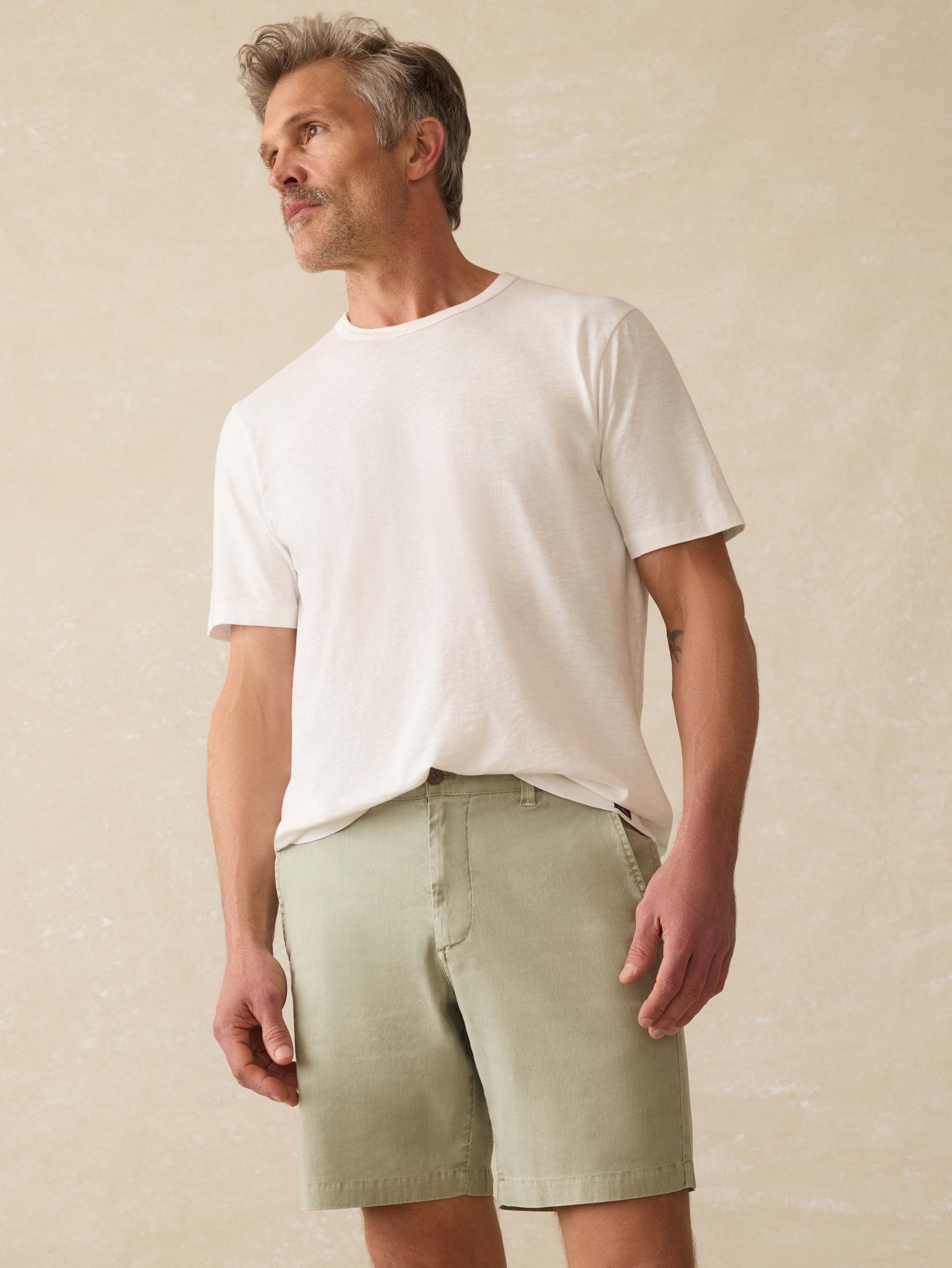 Tradewinds Linen Blend Short - Sage Mist