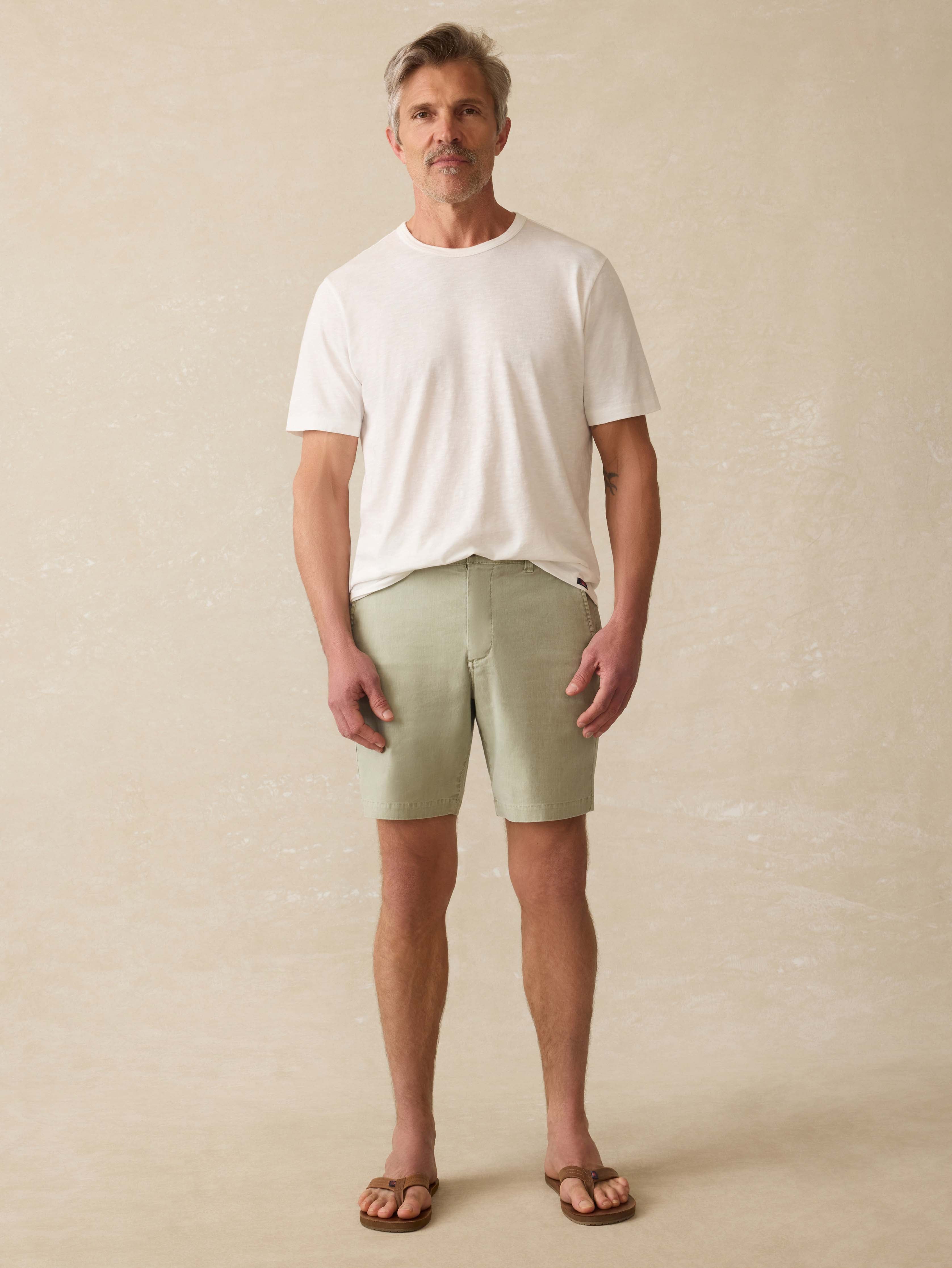 Tradewinds Linen Blend Short - Sage Mist
