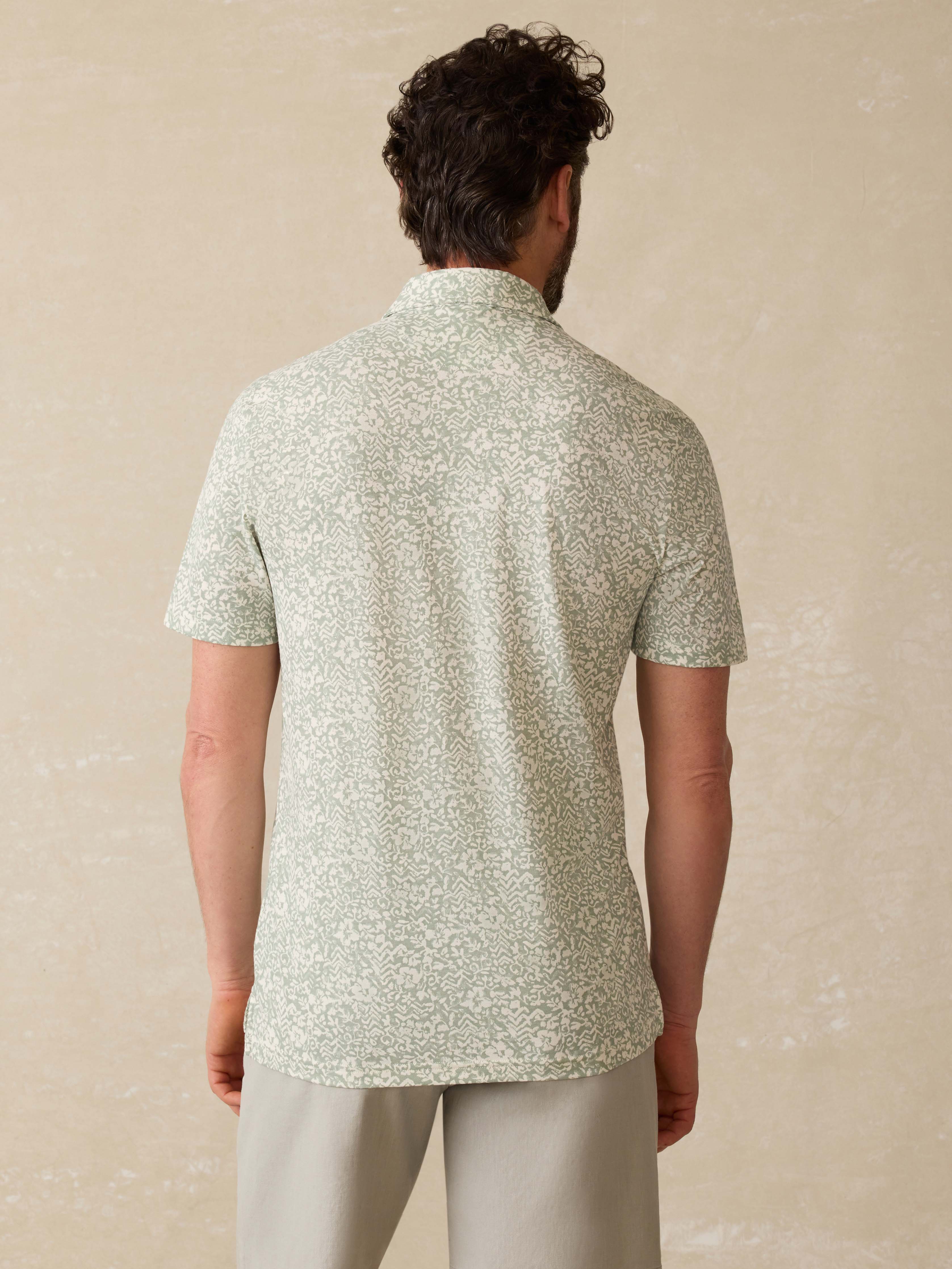 Short-Sleeve Movement™ Pique Polo - Dusty Sage Hilo