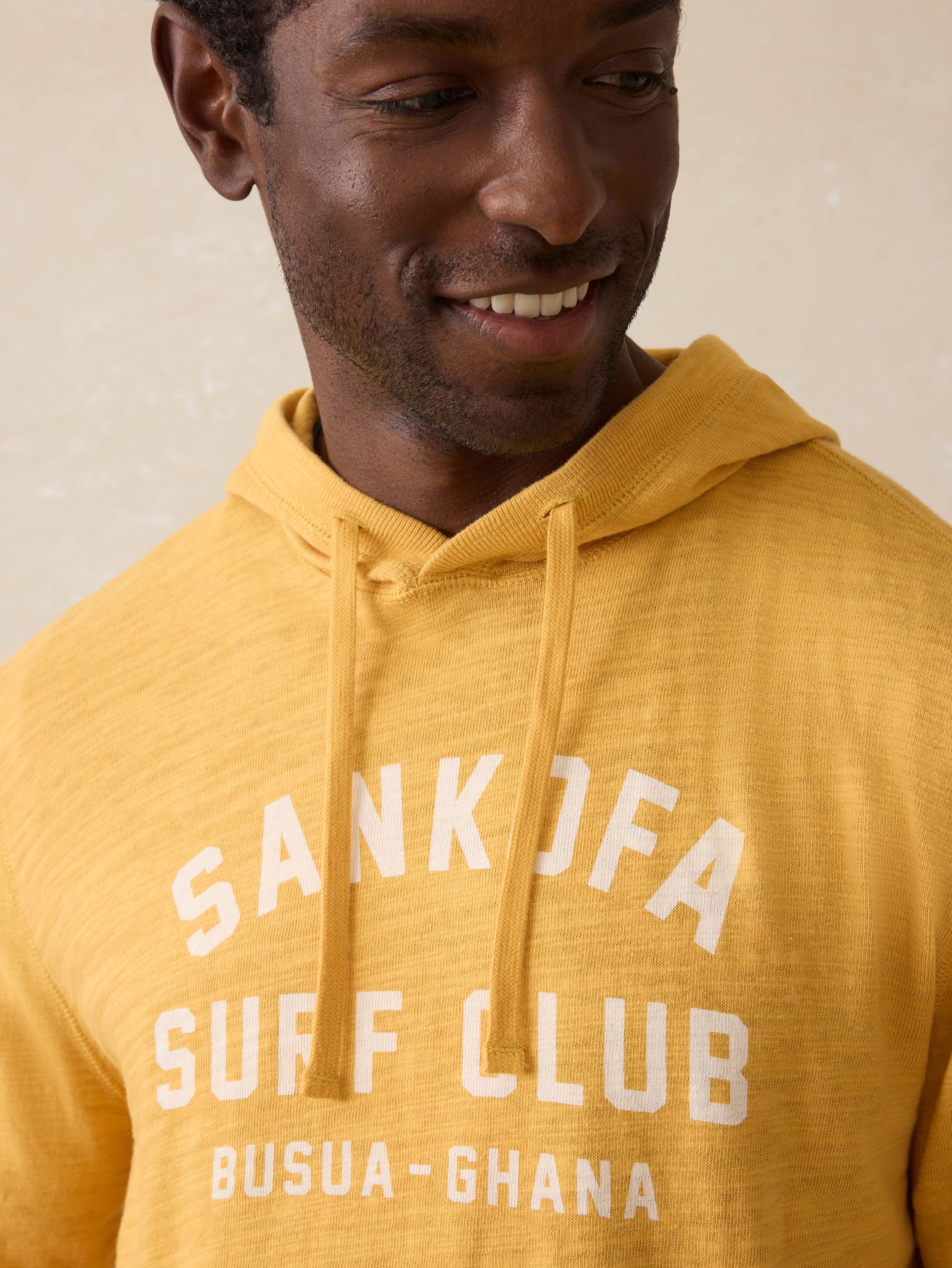 Ghana Sunwashed Slub Hoodie - Tuscan Sun