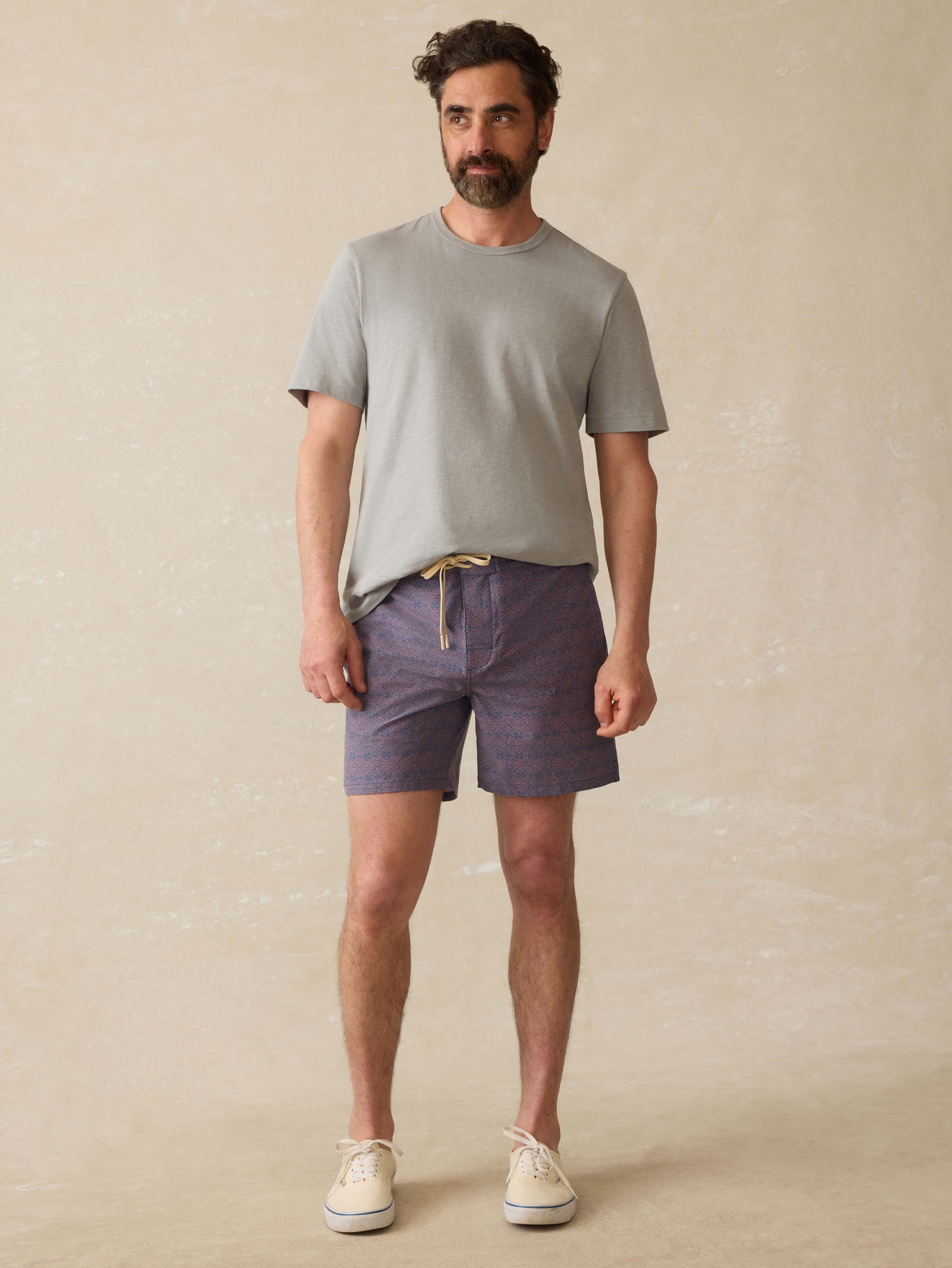 Biarritz Boardshort - Dusk Rose Medallion