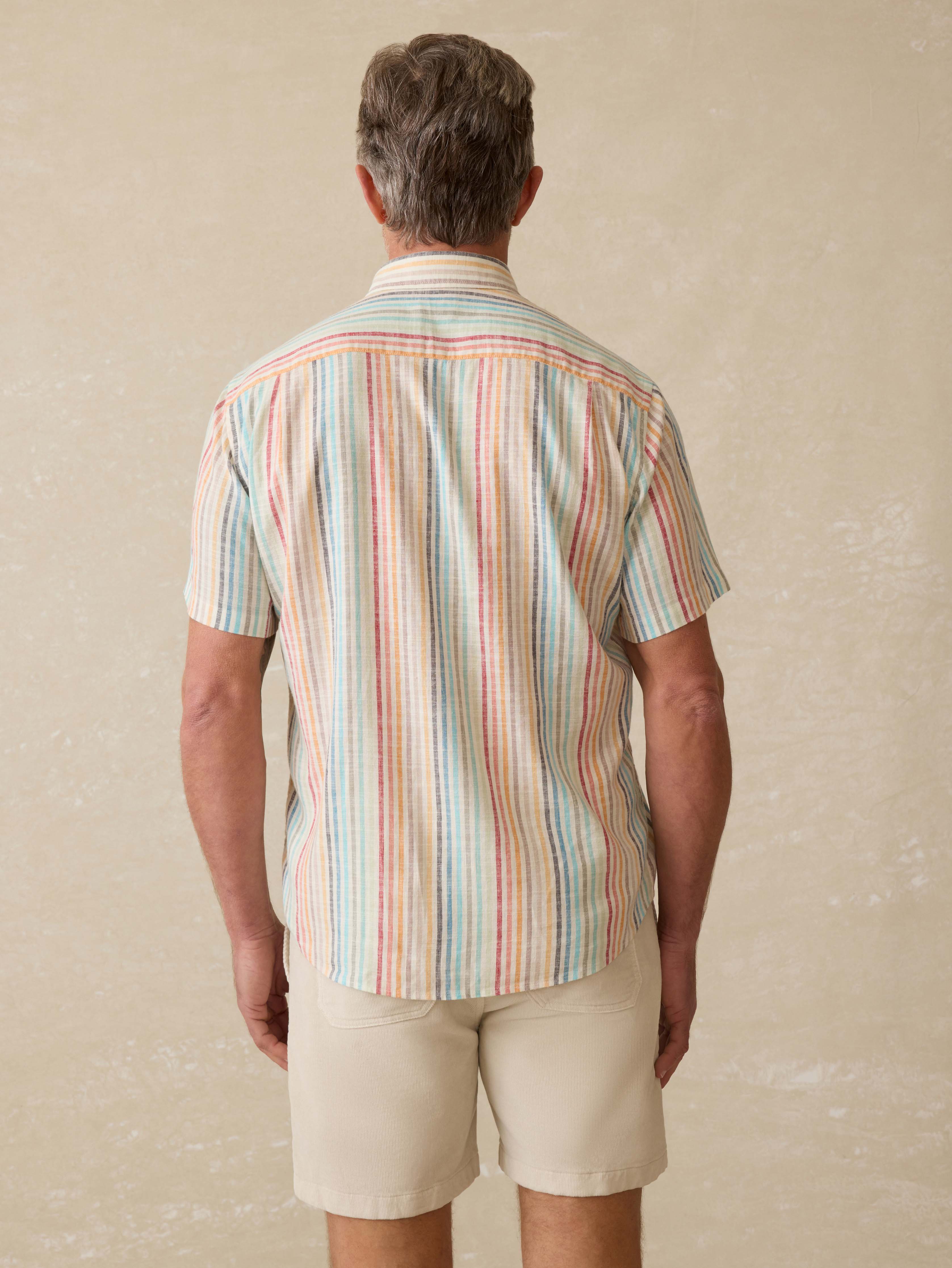 Short-Sleeve Breeze Shirt - Bay Reef Stripe