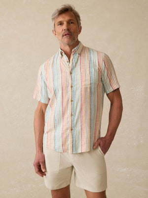 Short-Sleeve Breeze Shirt - Bay Reef Stripe