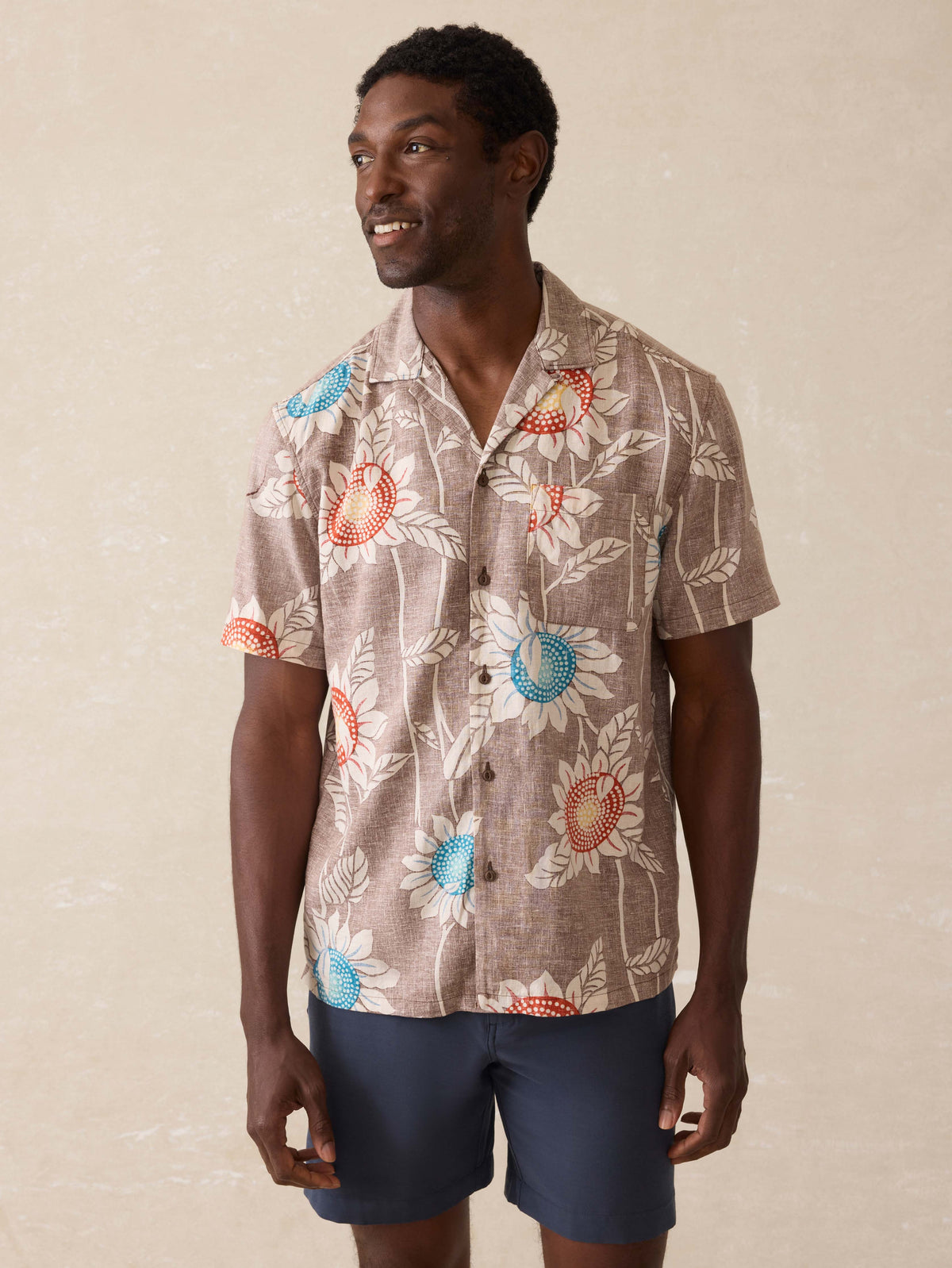 Short-Sleeve Breeze Camp Shirt - Sunseeker Blossom | Faherty Brand