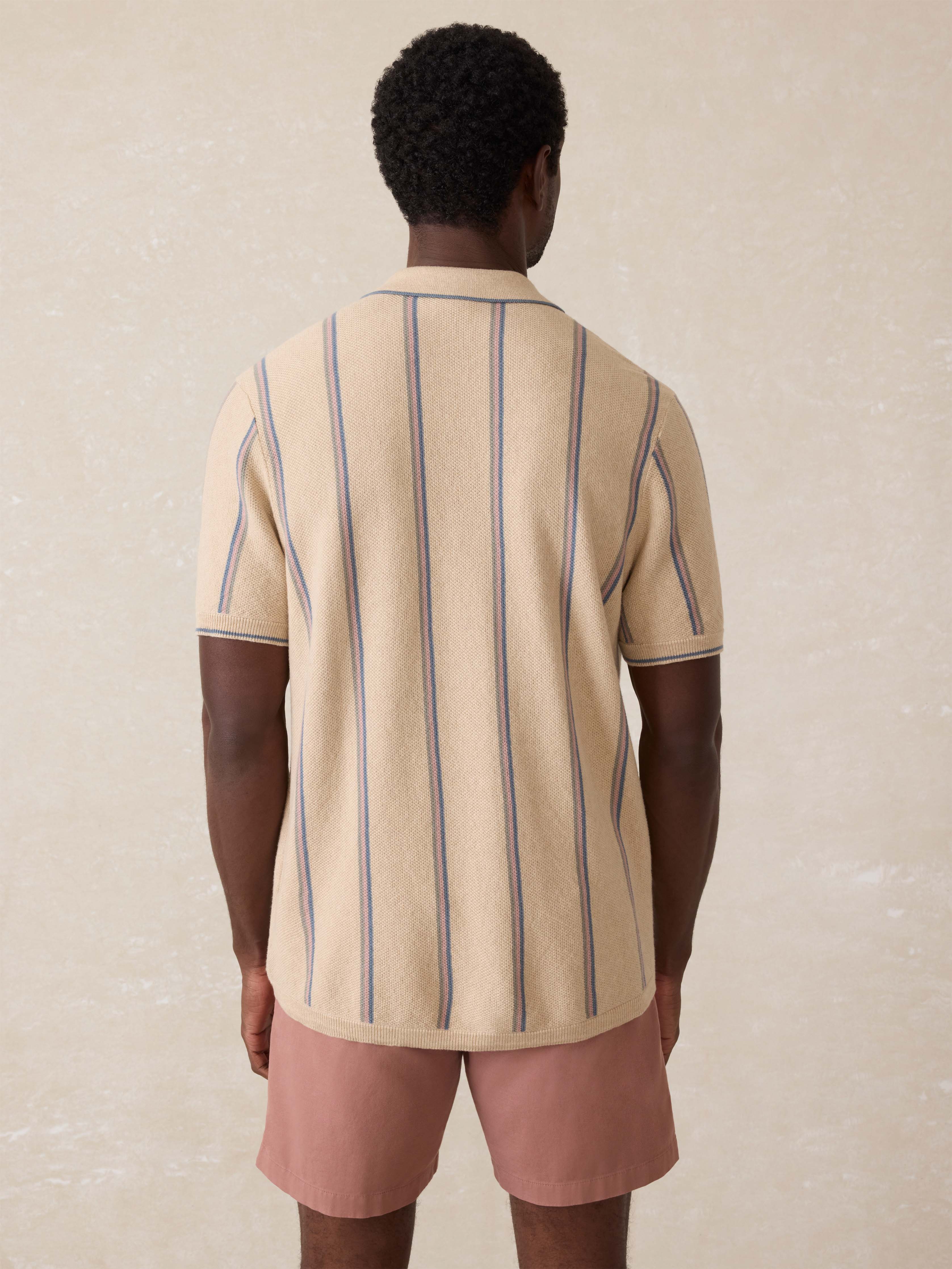 Short-Sleeve Sweater Shirt - Summit Creek Stripe