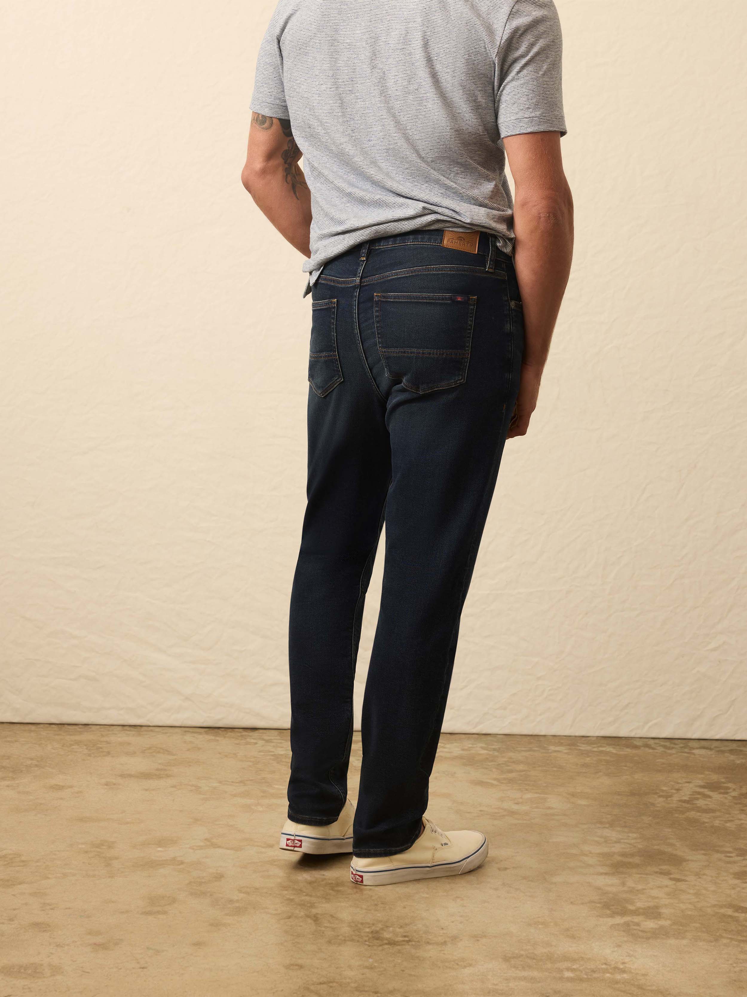 Stretch Terry Indigo 5 Pocket - Belmar Coast Wash