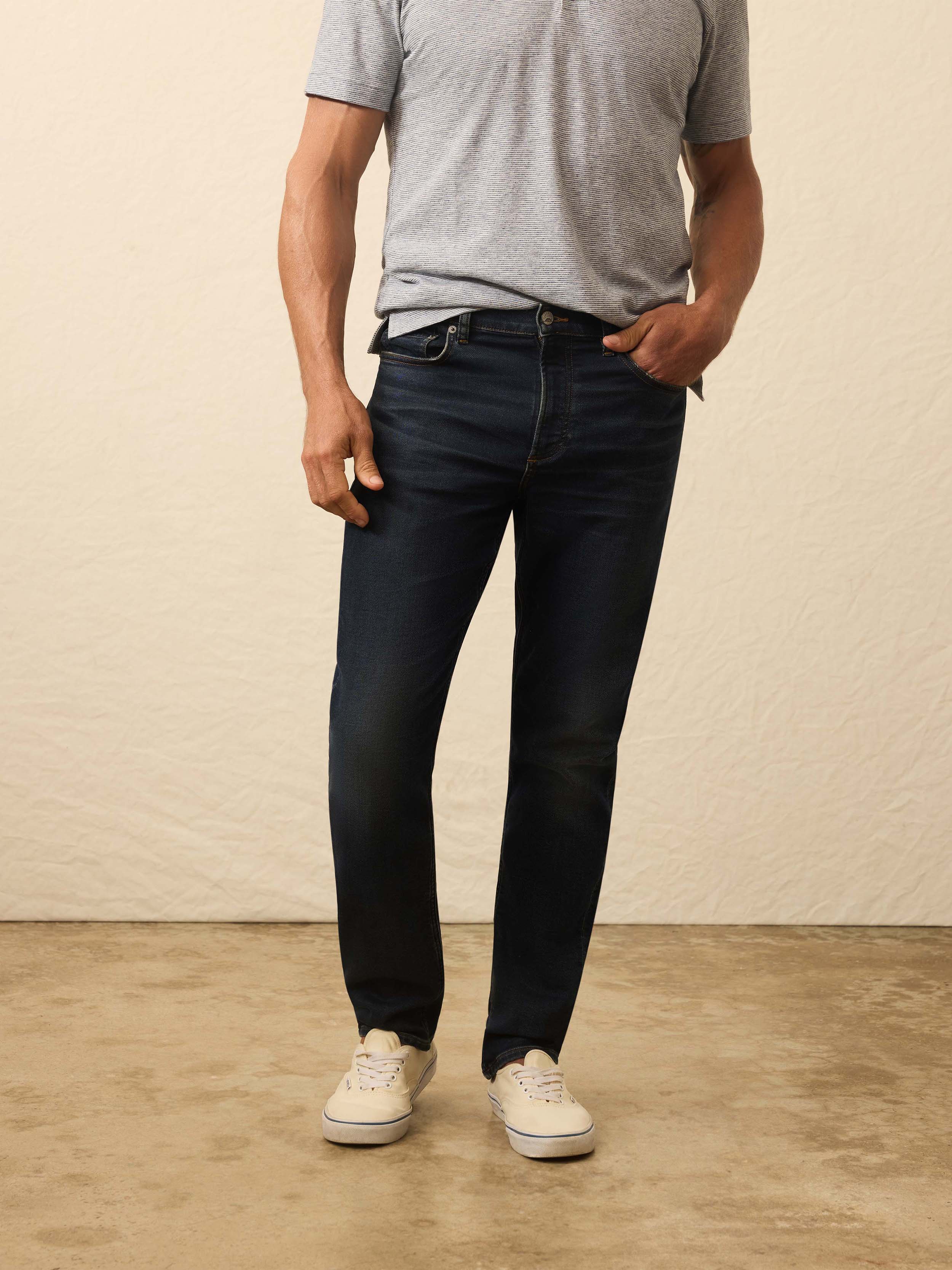 Stretch Terry Indigo 5 Pocket - Belmar Coast Wash