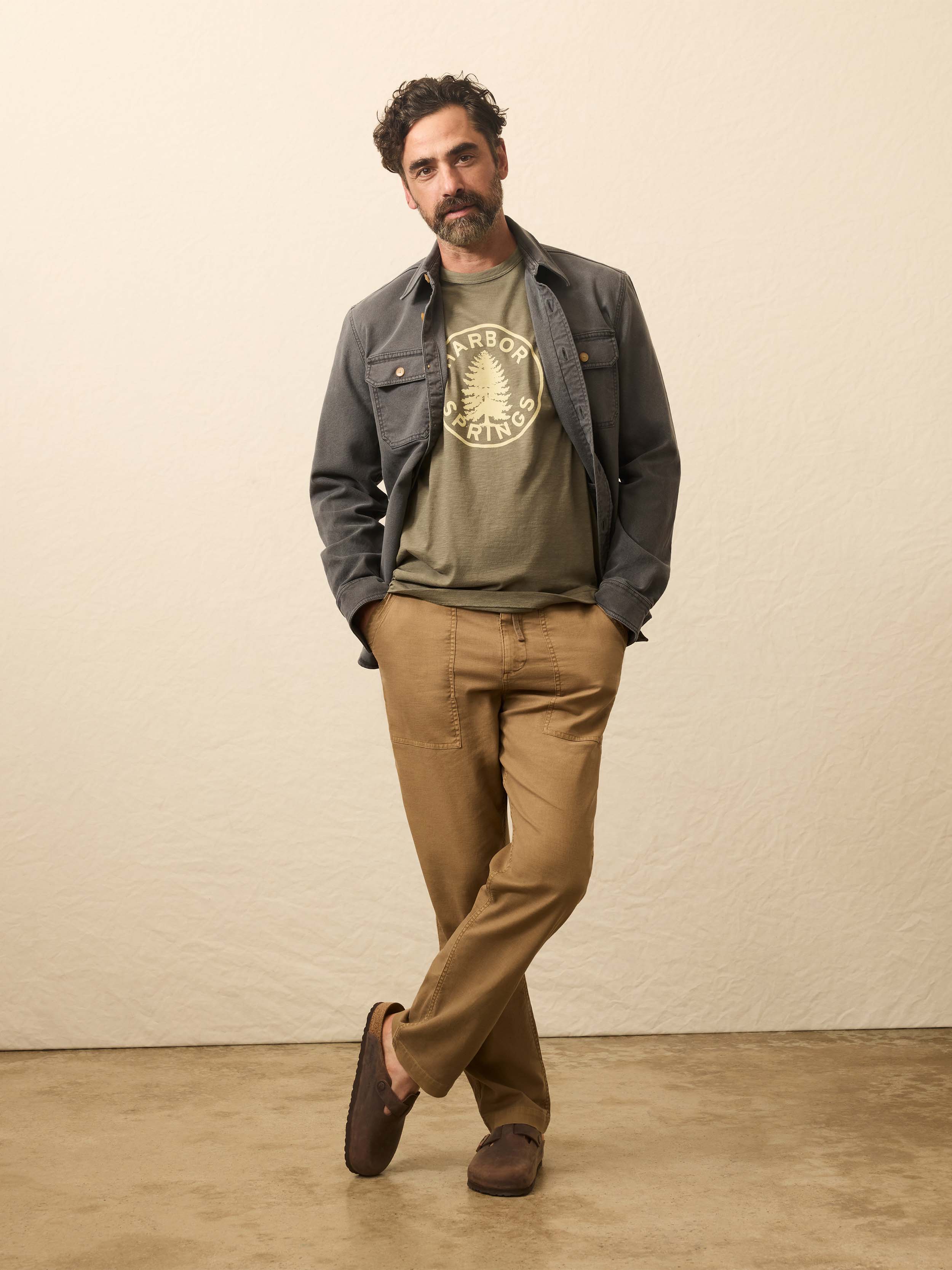 Sunwashed Graphic Tee - Light Pine