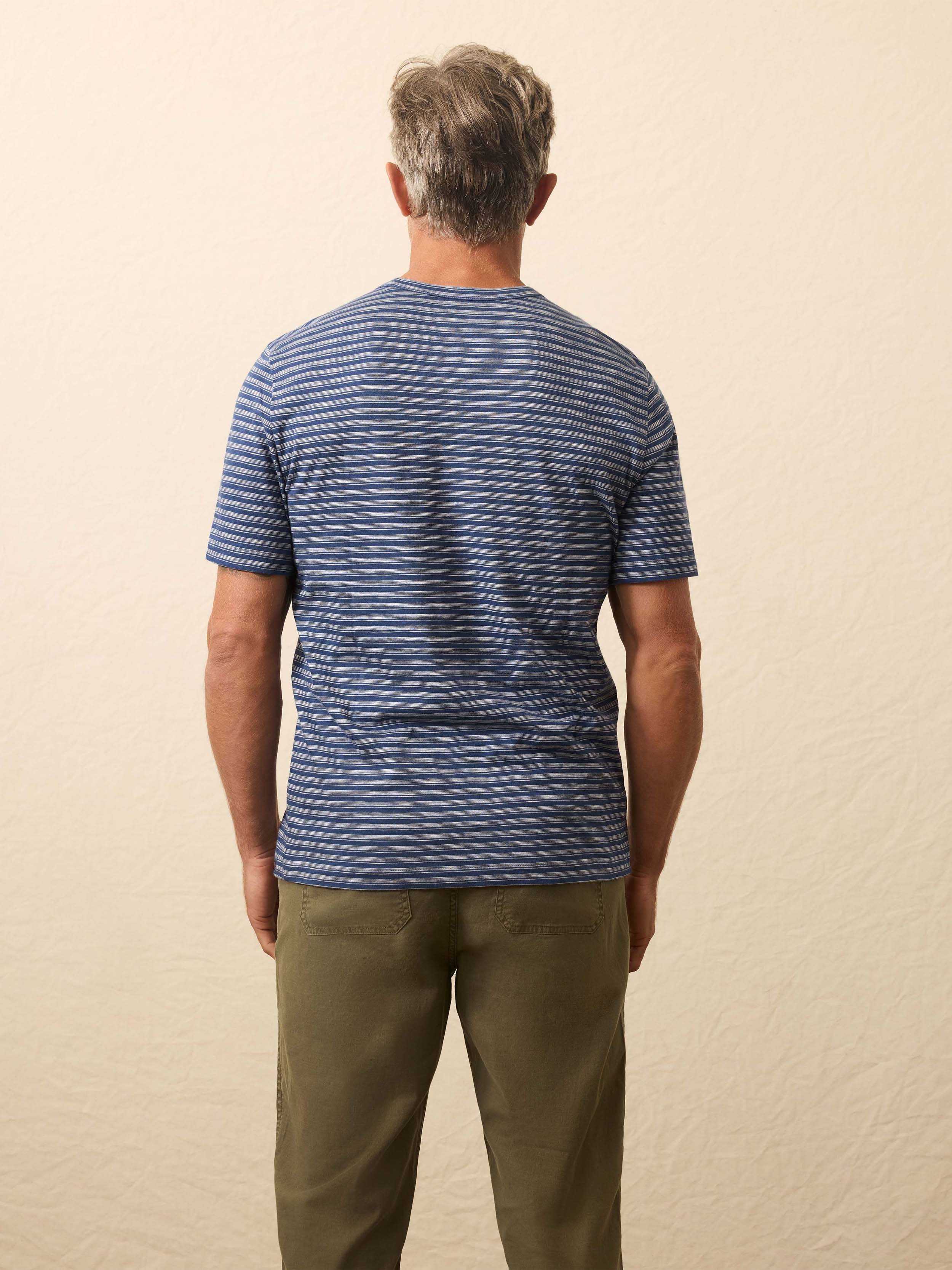 Sunwashed Tee - River Rapids Stripe